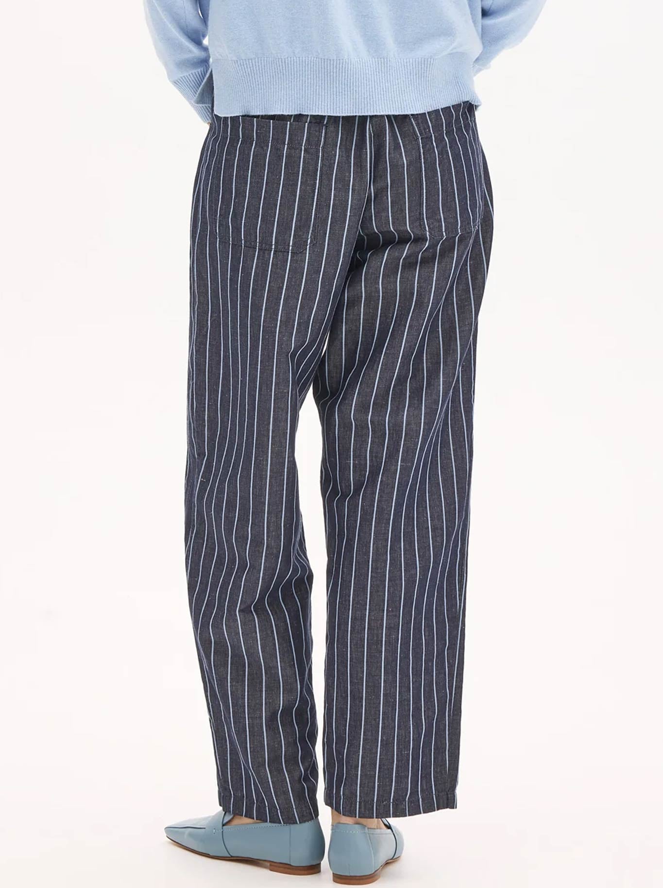 POL PINSTRIPE MUHLE PANT (Indigo)