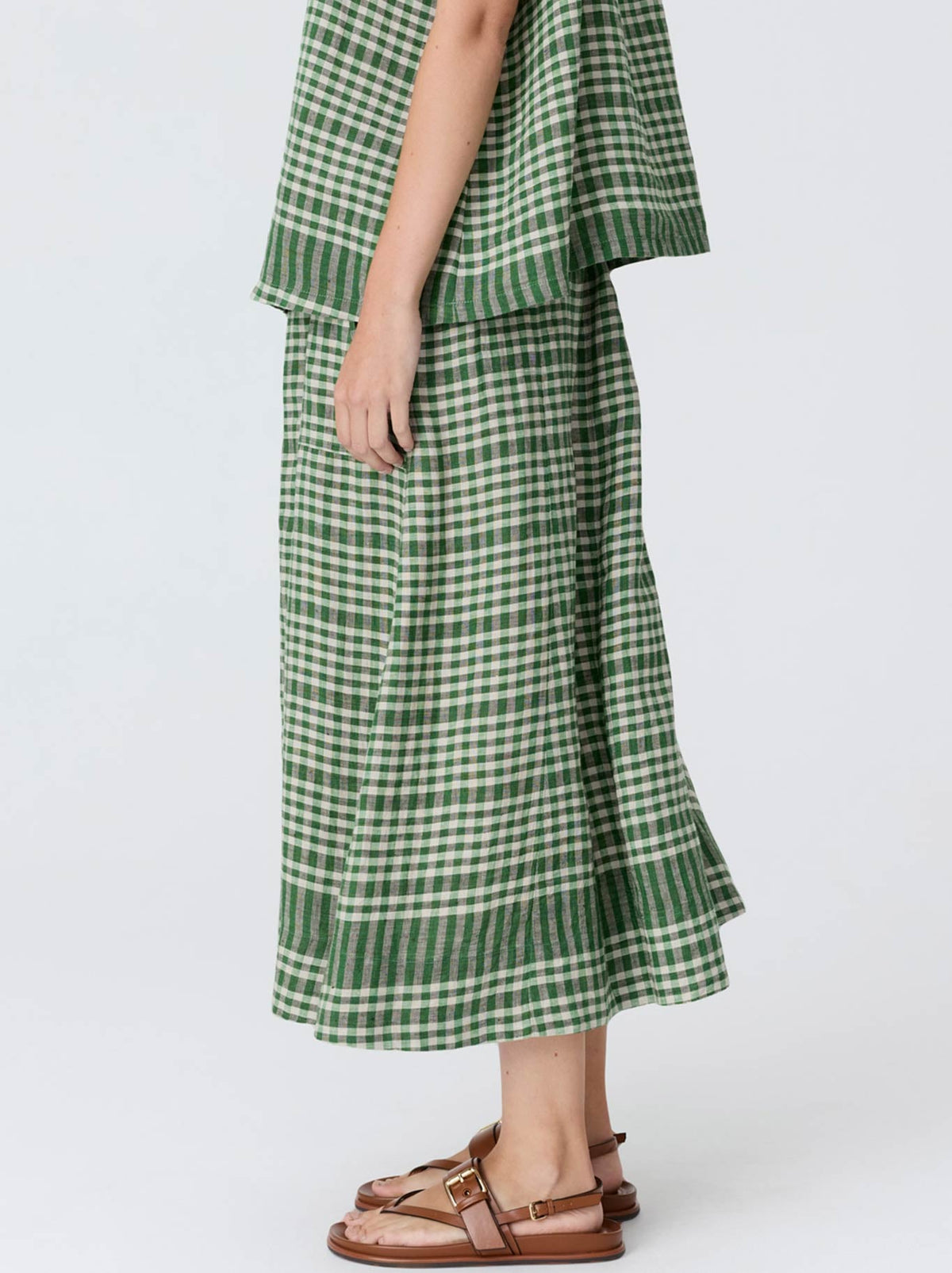 POL LUME SKIRT (Gingham)