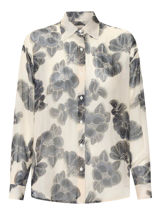 POL AMARA SILK SHIRT (Print)