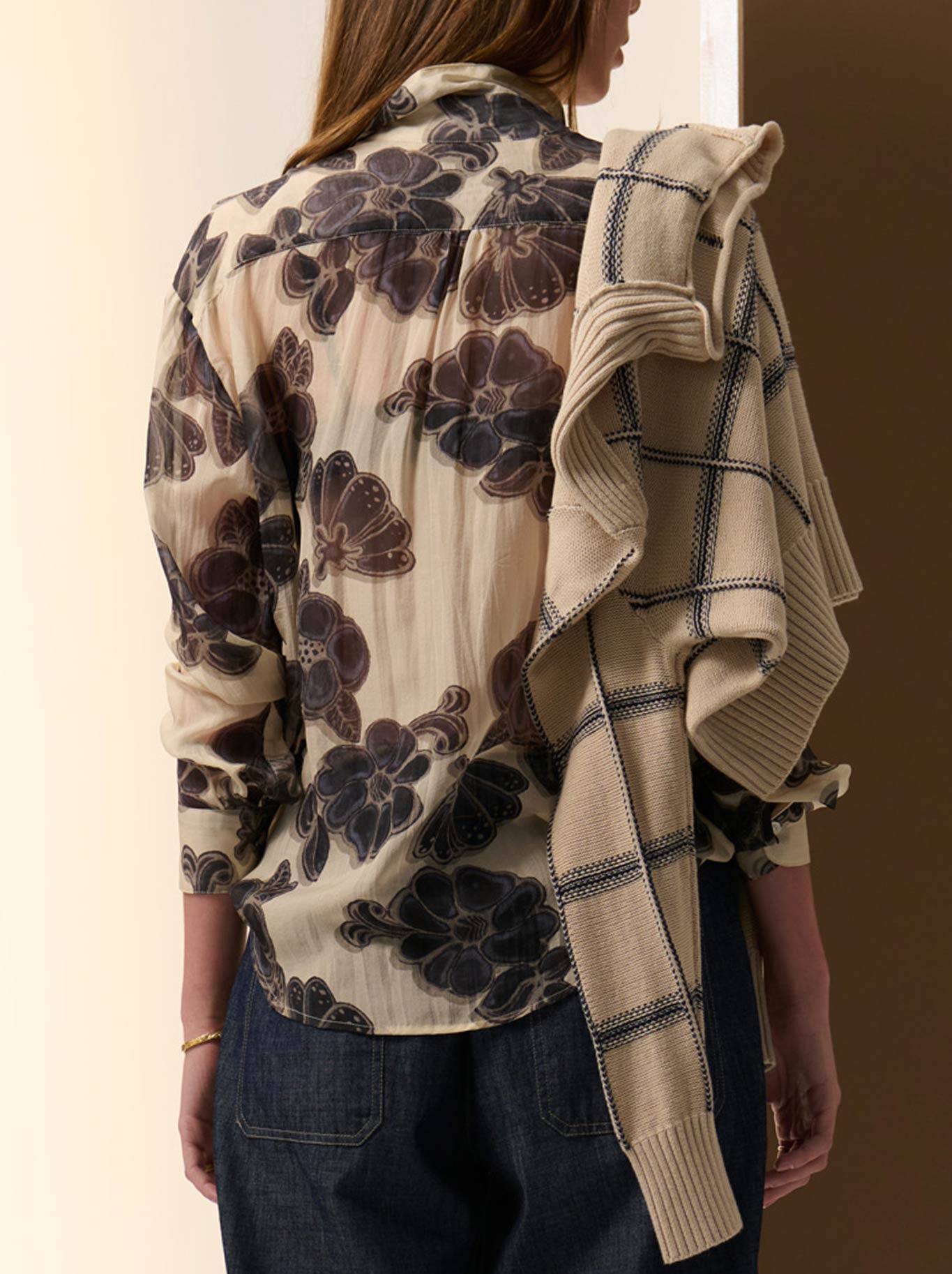 POL AMARA SILK SHIRT (Print)