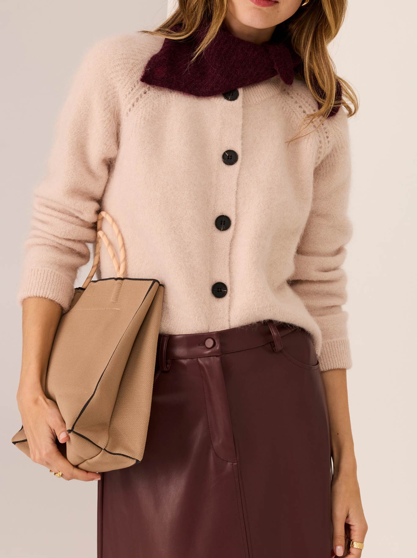 POL HAVILAND CARDI (Blush)