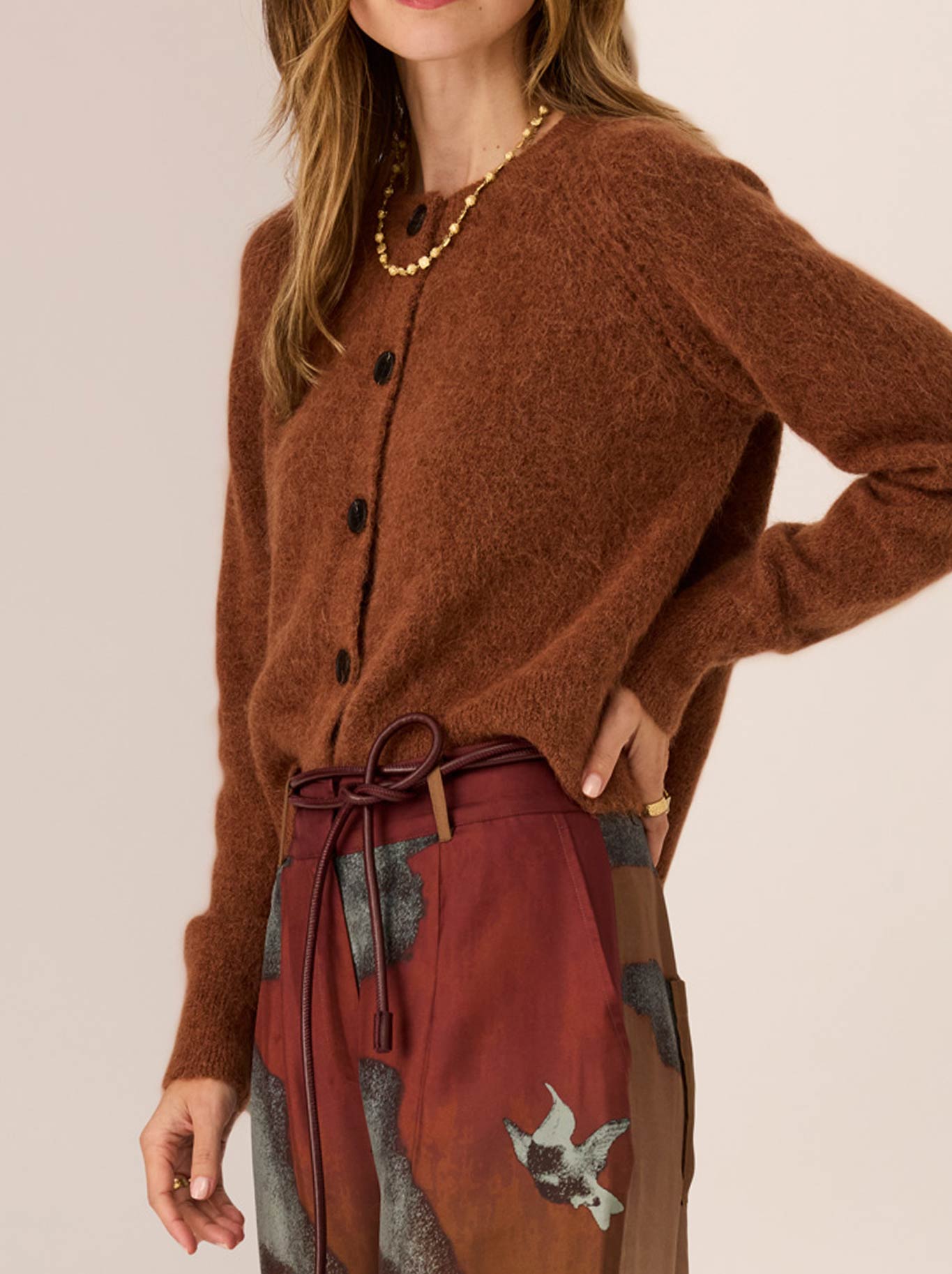 POL HAVILAND CARDI (Blush)