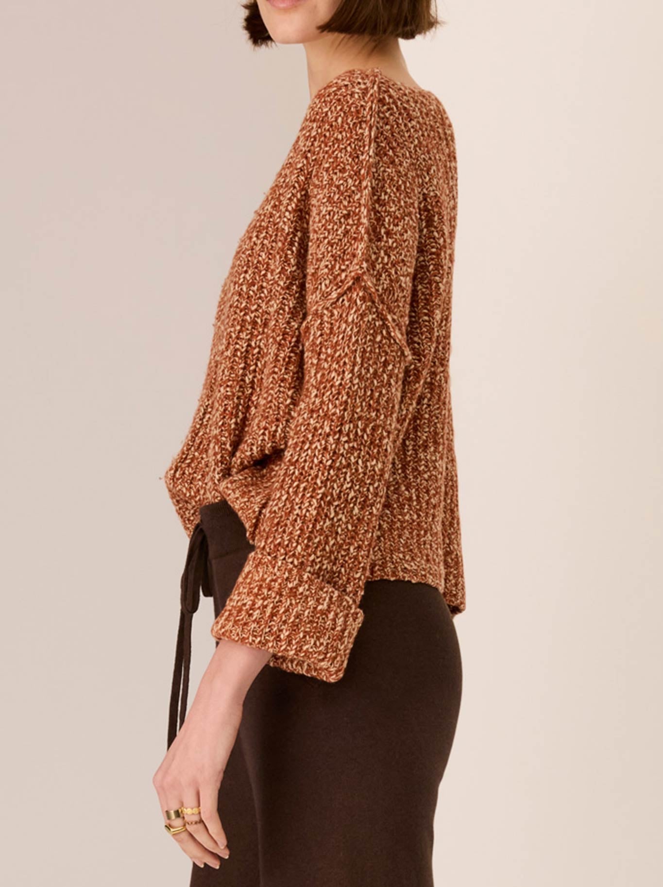 POL ASPEN BOBBLE KNIT (Toffee)