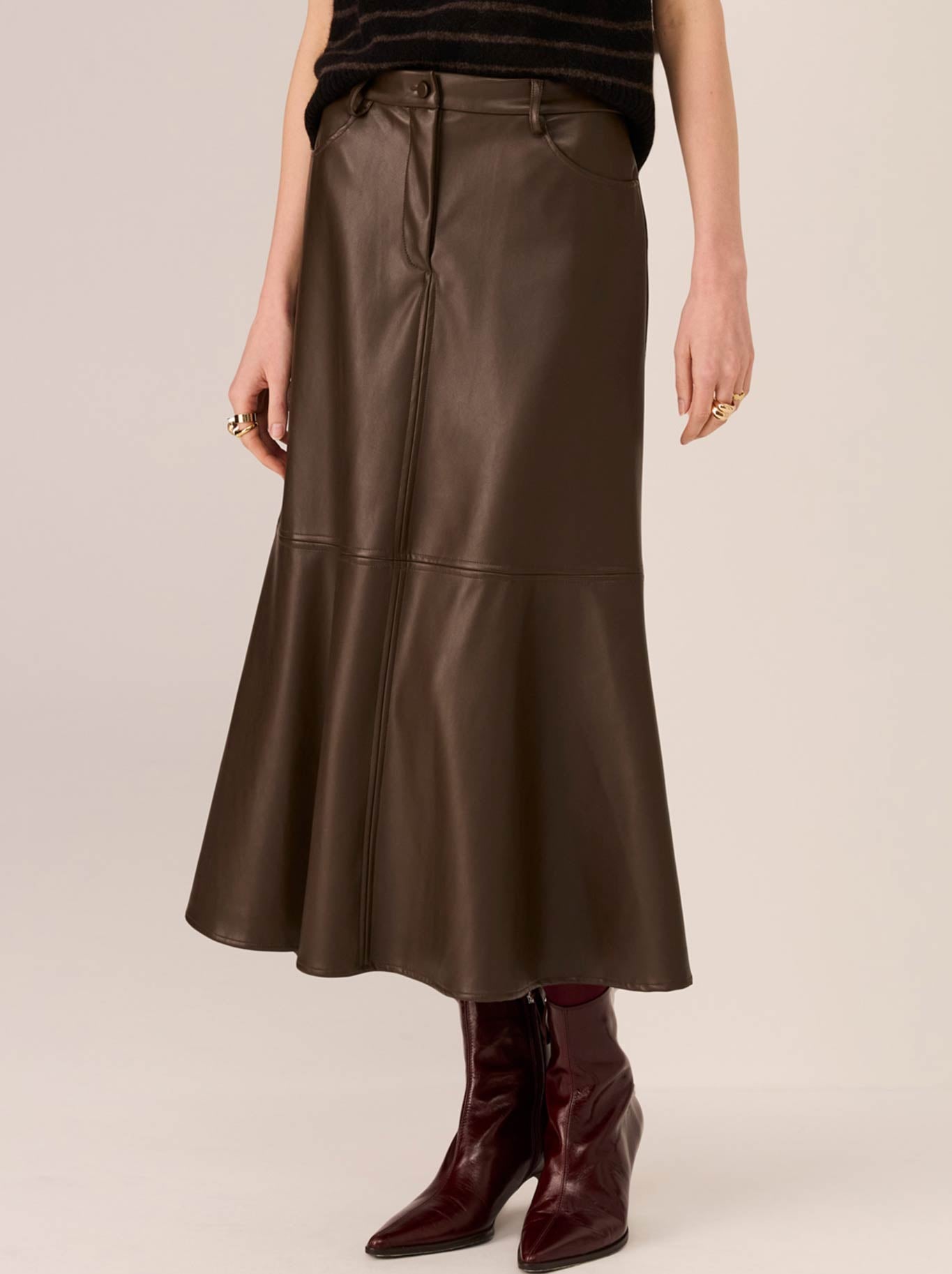 POL HUGO SKIRT (Chocolate)