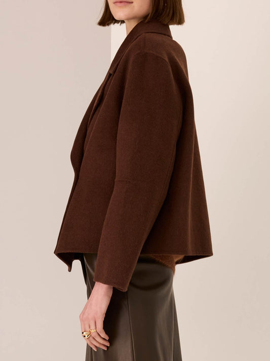 Pol Cohen Cropped Wool Coat (Camel)