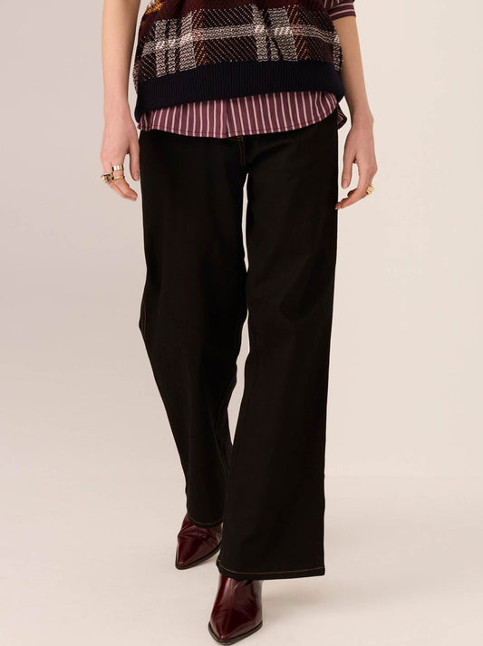 Image of Jeans. Productname: Pol Lana Wide Leg Jean in Black colour by brand - Pol