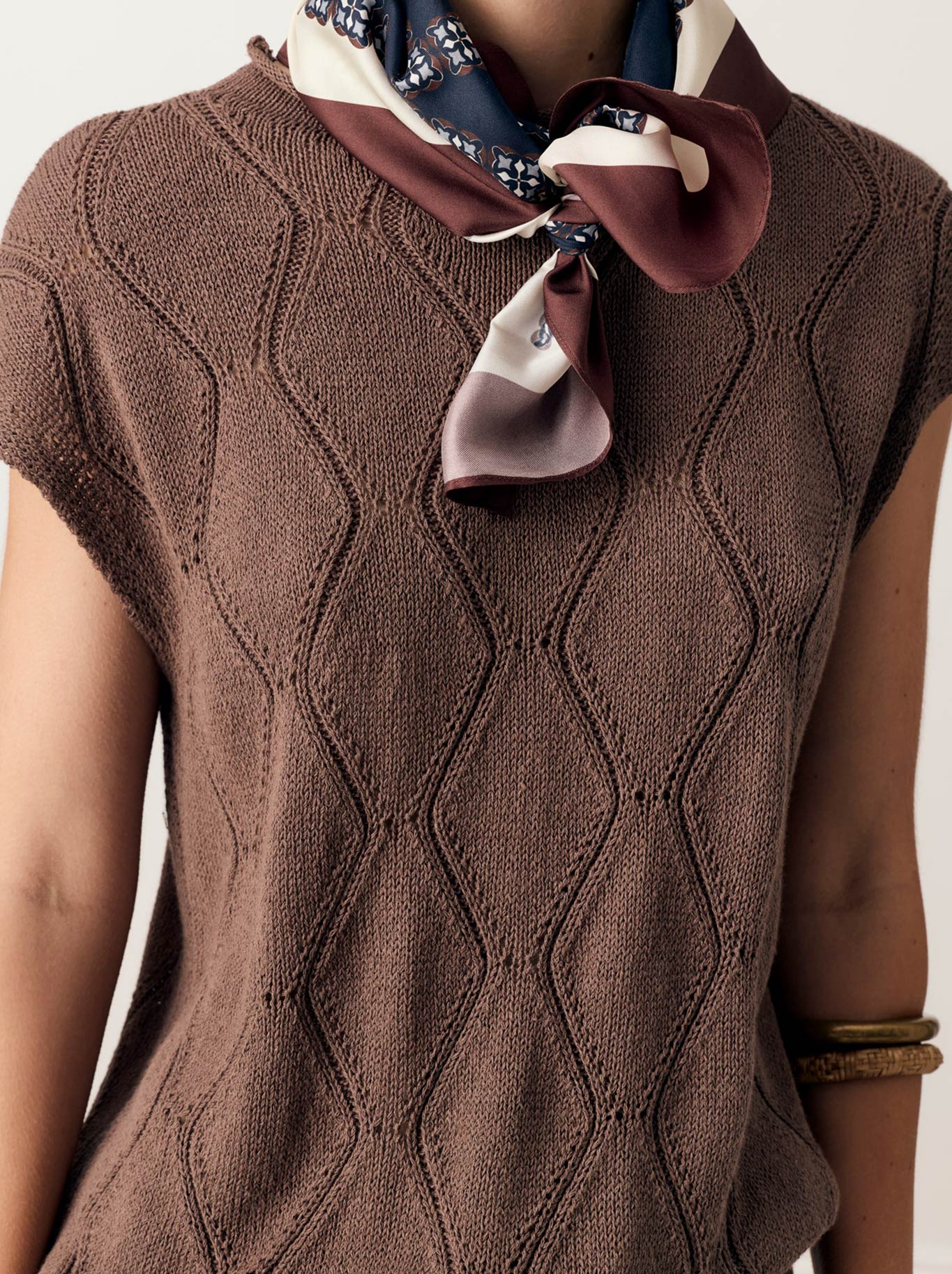 Pol Rosin Cable Knit (Chocolate)
