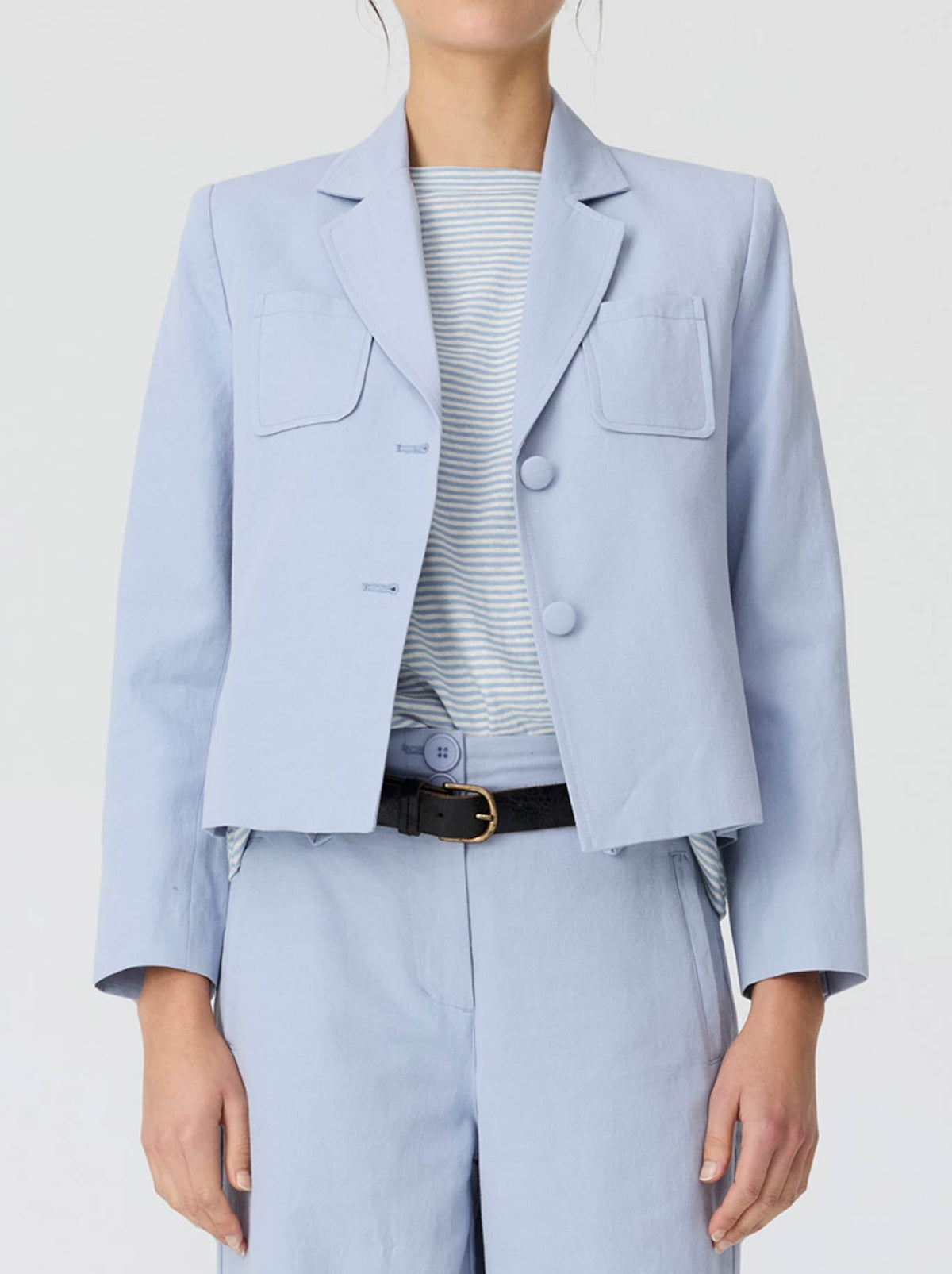 Image of Coats & Jackets. Product name - Pol Lira Jacket in Blue colour by brand - Pol