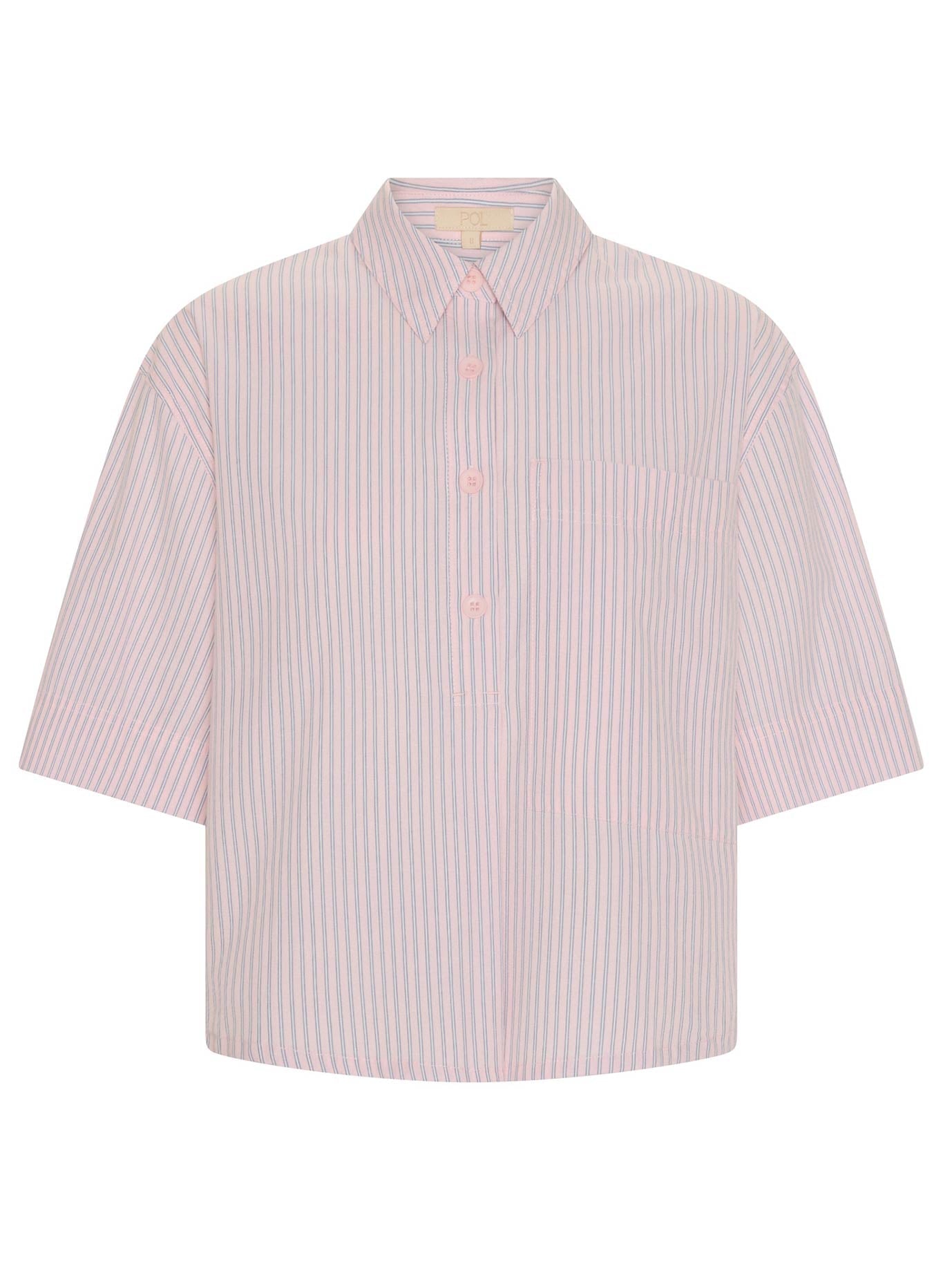 POL AUBIN CAMP SHIRT (Pink Stripe)