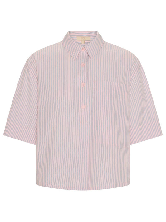 POL AUBIN CAMP SHIRT (Pink Stripe)