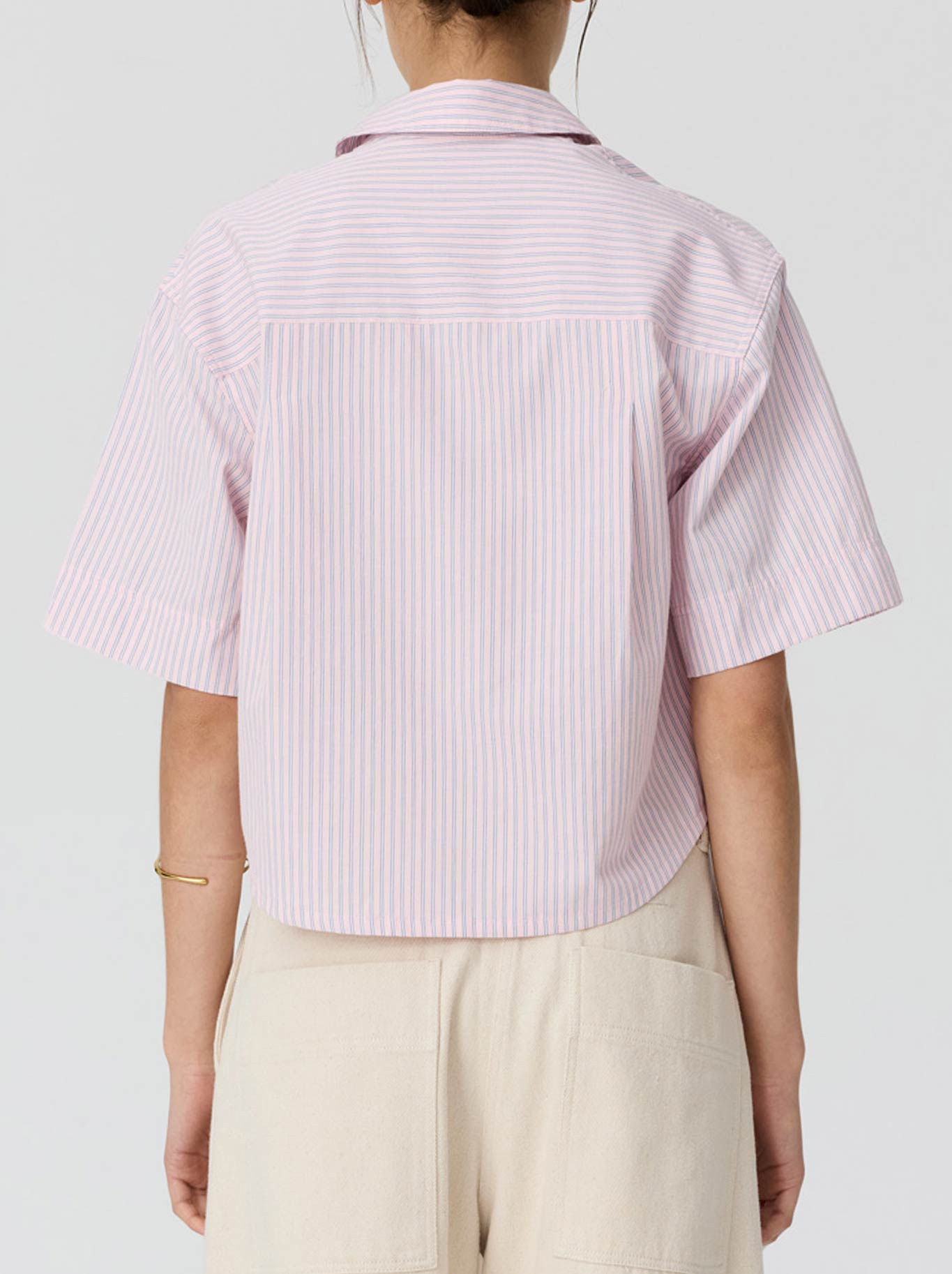 POL AUBIN CAMP SHIRT (Pink Stripe)