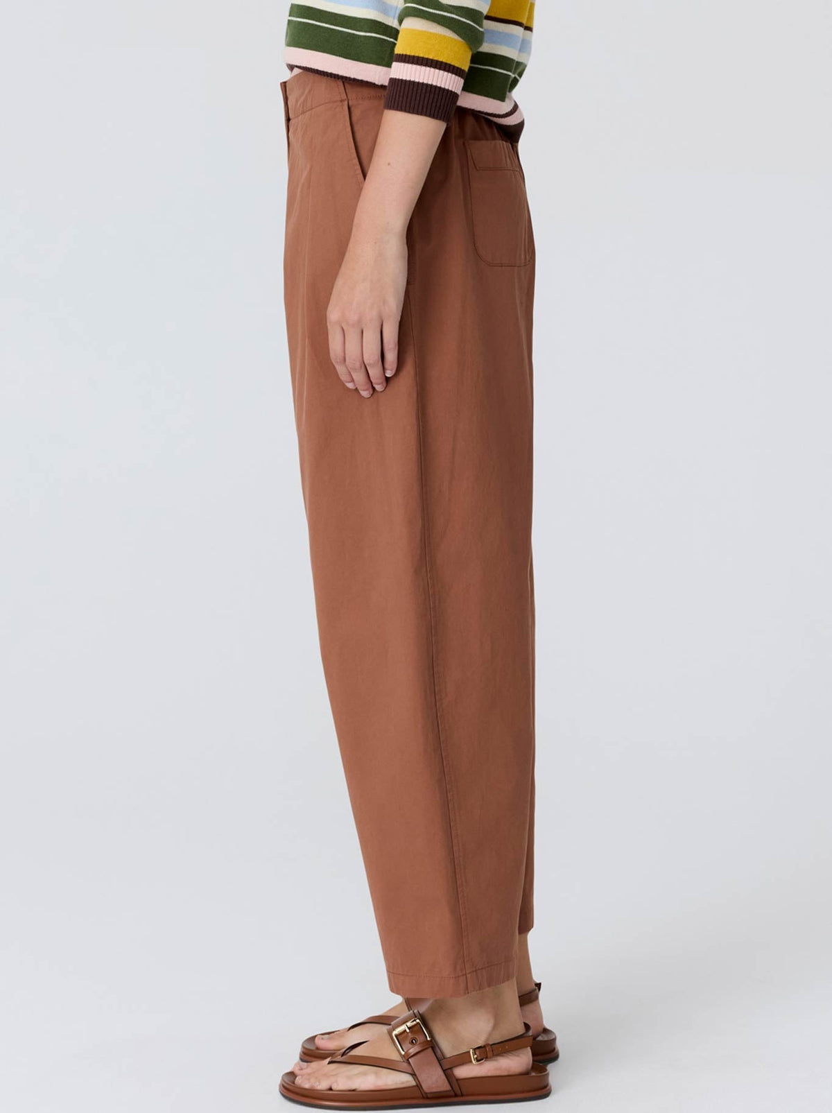 POL ALMA BARREL PANT (Toffee)