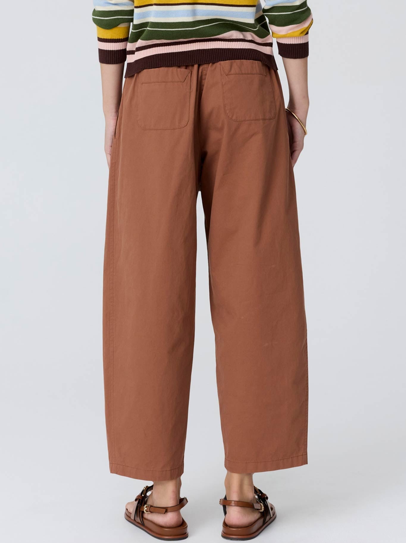 POL ALMA BARREL PANT (Toffee)