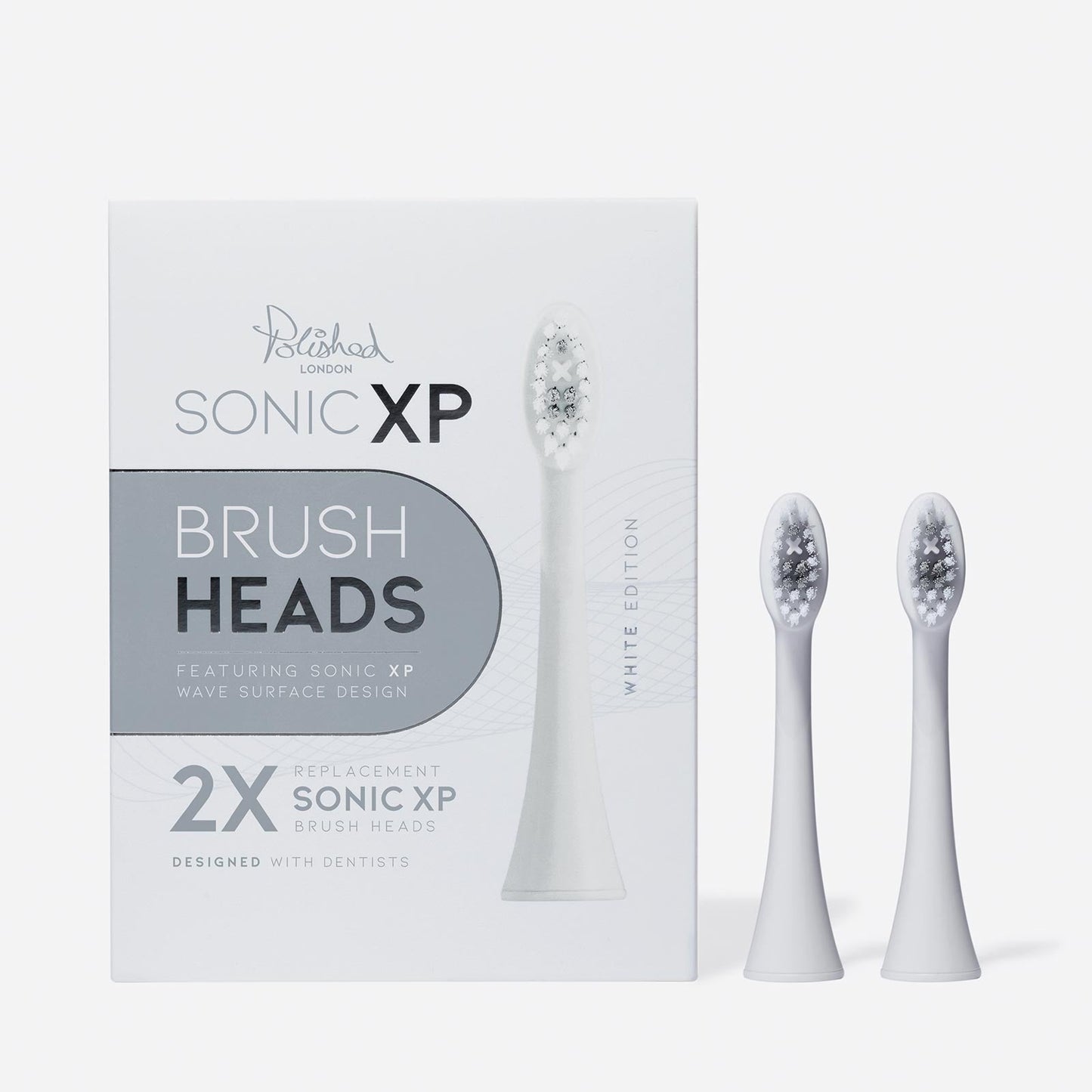 Polished London Sonic Xp Replacement Toothbrush Heads Wht