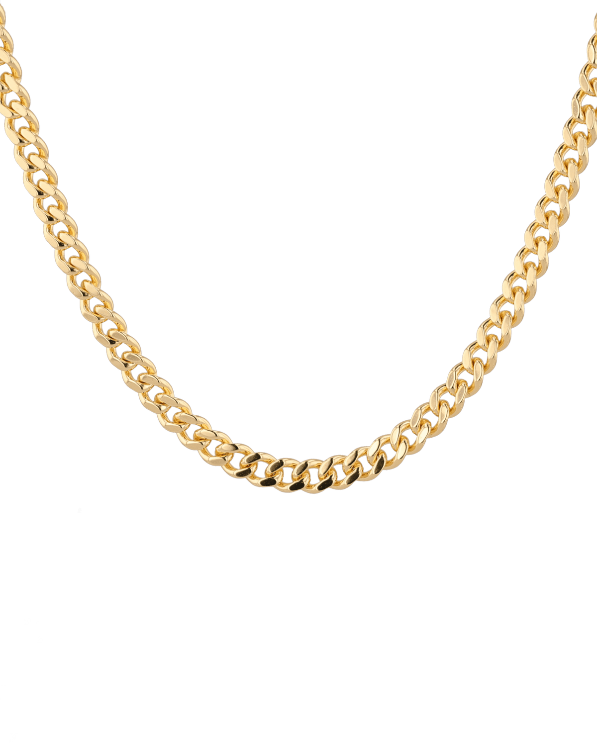 Image of Necklaces. Product name - Porto Gold Curb Chain Necklace in colour by brand - LAVANA