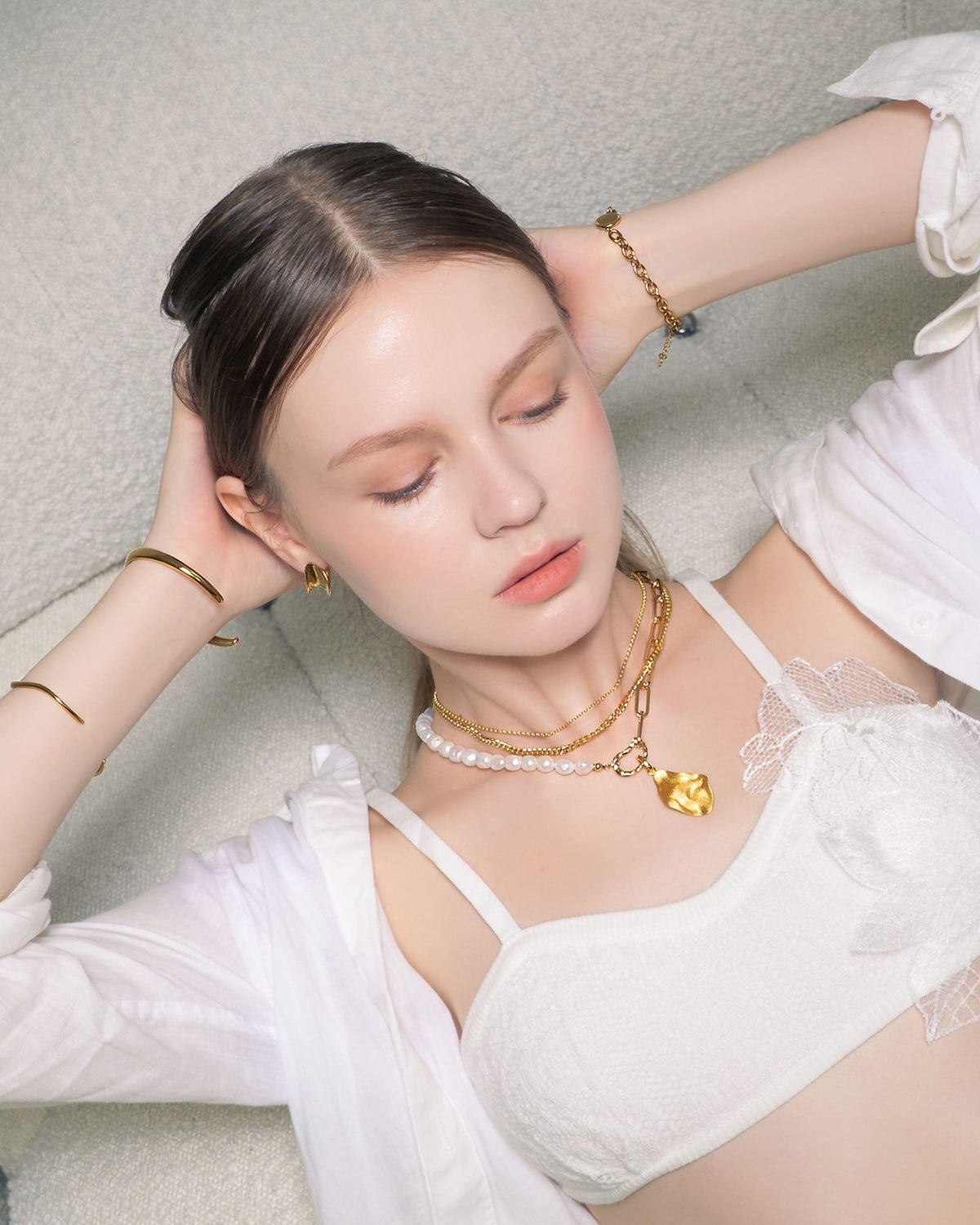 LAVANA Porto Gold Curb Chain Necklace