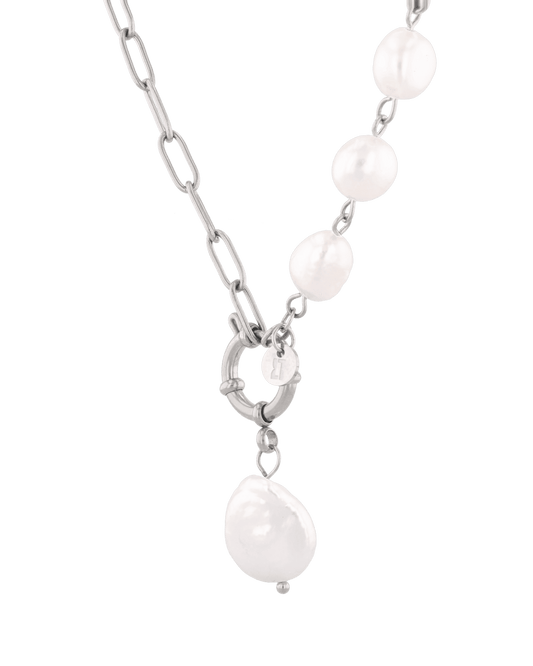 LAVANA Positano Silver Pearl Necklace