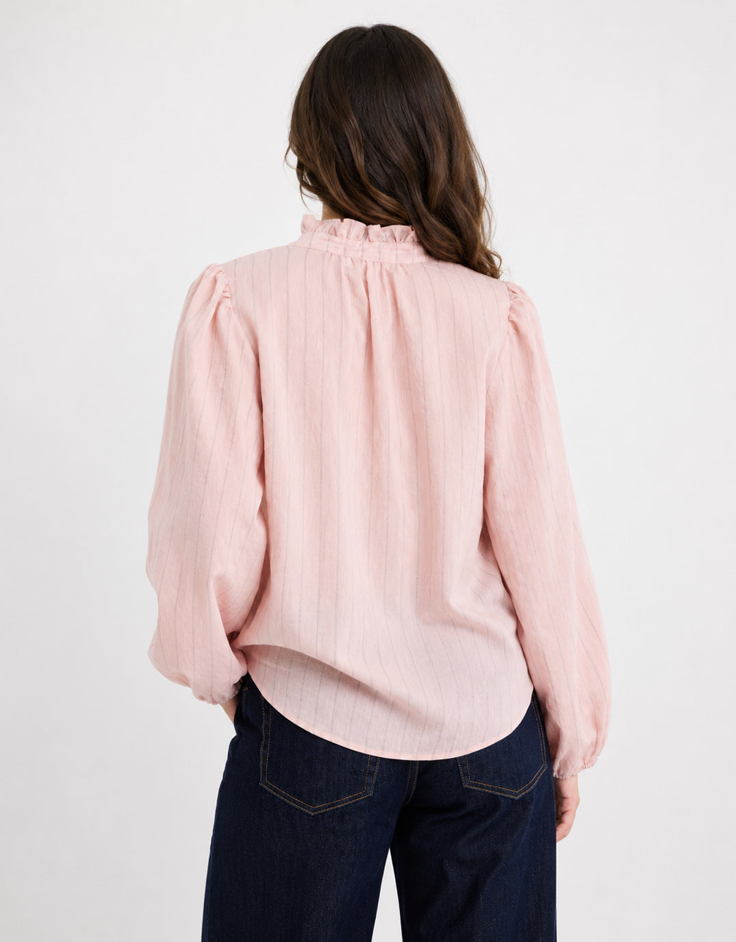 Ivy & Jack Premise Long Sleeve Top (Blush Stripe)