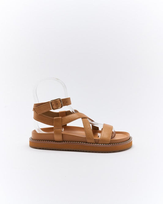 Image of Sandals. Productname: Walnut Melbourne Presly Leather Sandal in Coconut Tan colour by brand - Walnut Melbourne