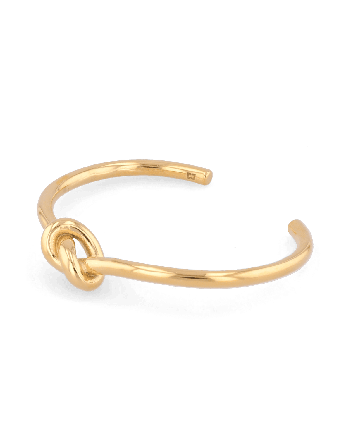 LAVANA Pretzel Knot Gold Cuff Bracelet
