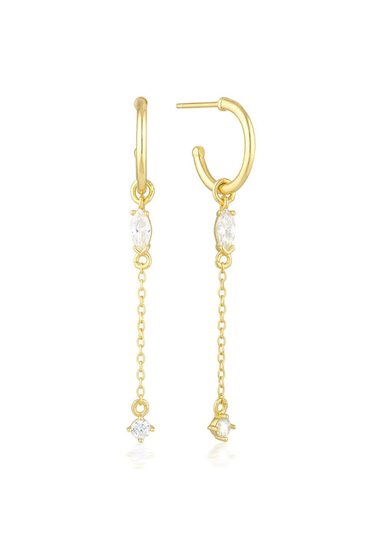 Image of Earrings. Productname: Jewel Citizen | Priscilla Earrings in Gold colour by brand - Jewellery