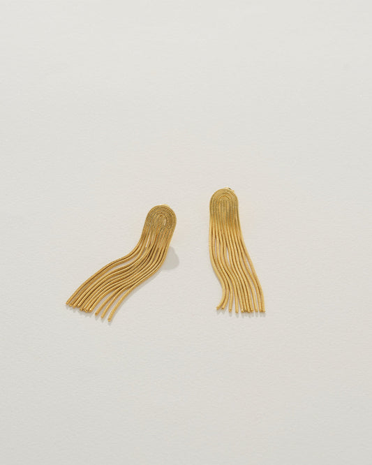 Image of Earrings. Product name - Priya Earrings in Gold in Gold colour by brand - Reliquia Jewellery