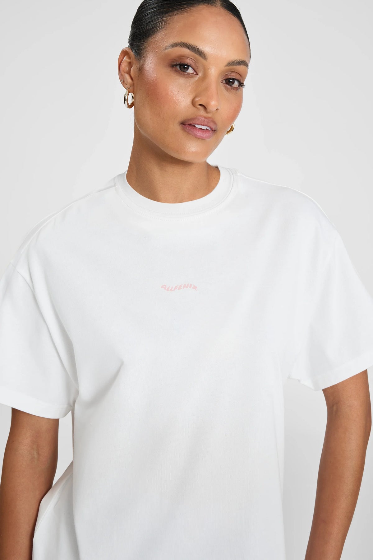 ALLFENIX Probably at Pilates Tee /Pink (White)