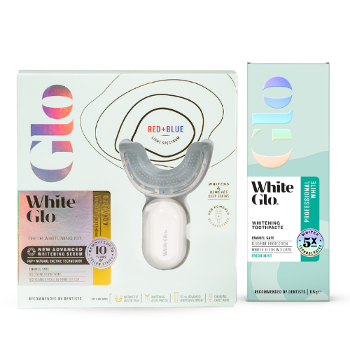 Image of Oral Care. Product name - Advanced Kit + Professional White Toothpaste 115g in colour by brand - White Glo
