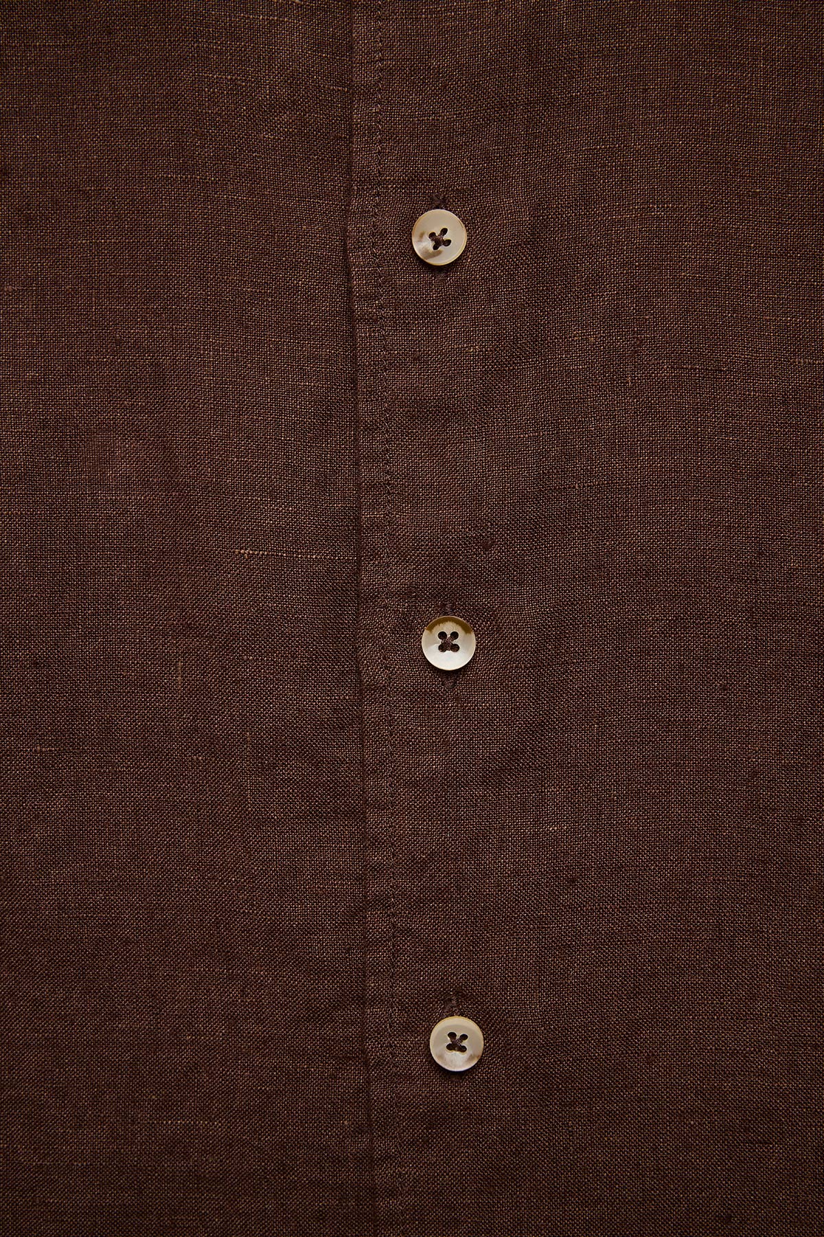 Anthony Squires Quy linen shirt (Brown)