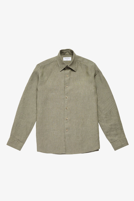Anthony Squires Quy linen shirt (Olive)