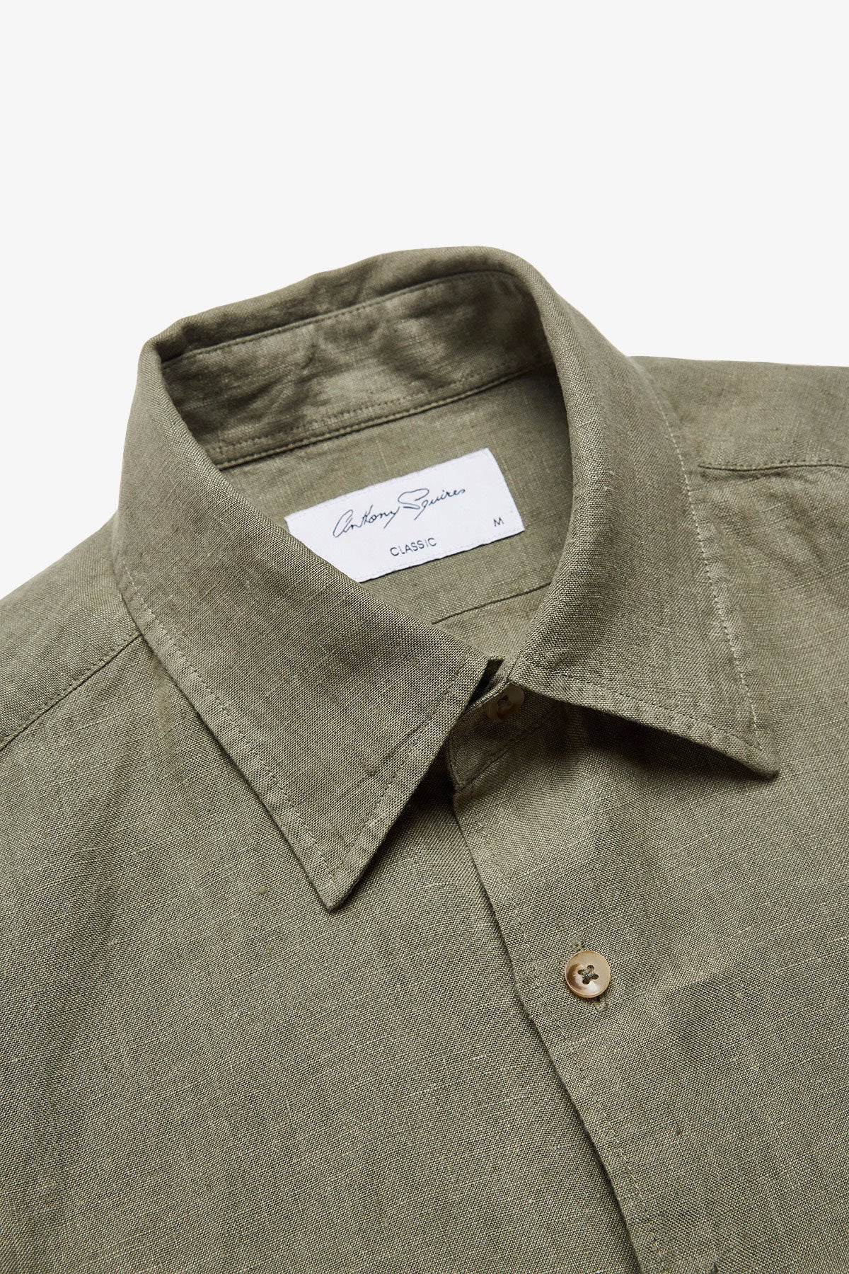 Anthony Squires Quy linen shirt (Olive)