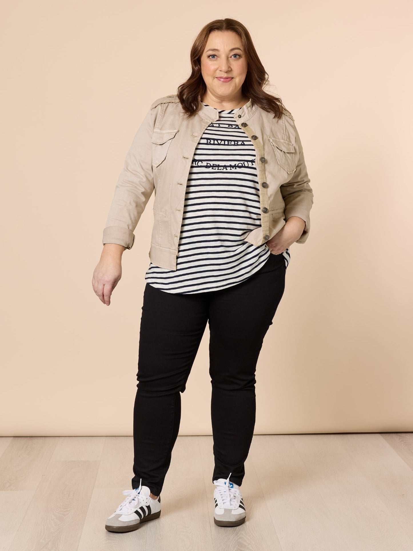 Threadz Military Denim Jacket (Natural)
