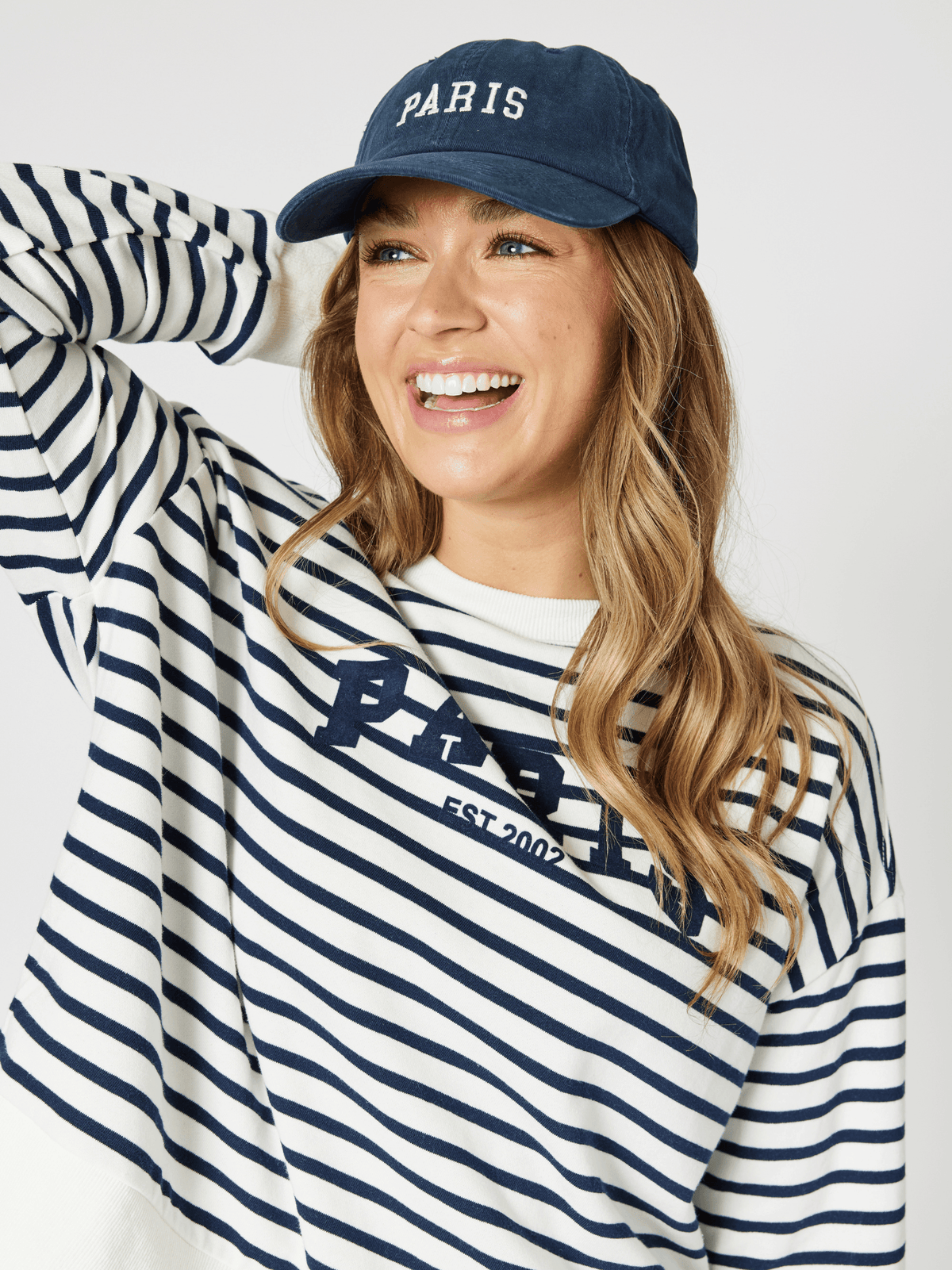 Image of Hats. Product name - Paris Cap Navy in Navy colour by brand - Threadz