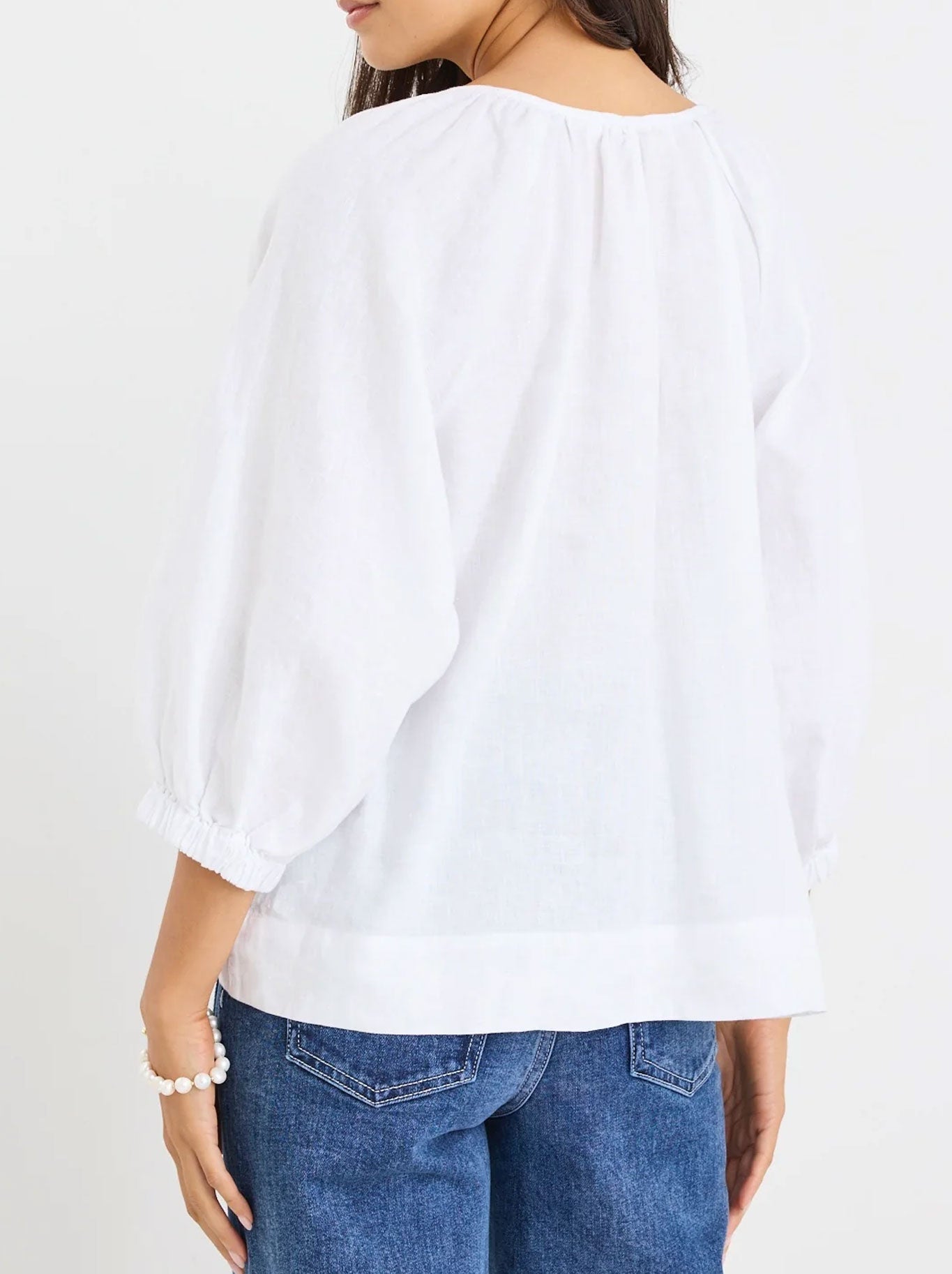 Re:Union The Label Revolutionary Linen Top (White)