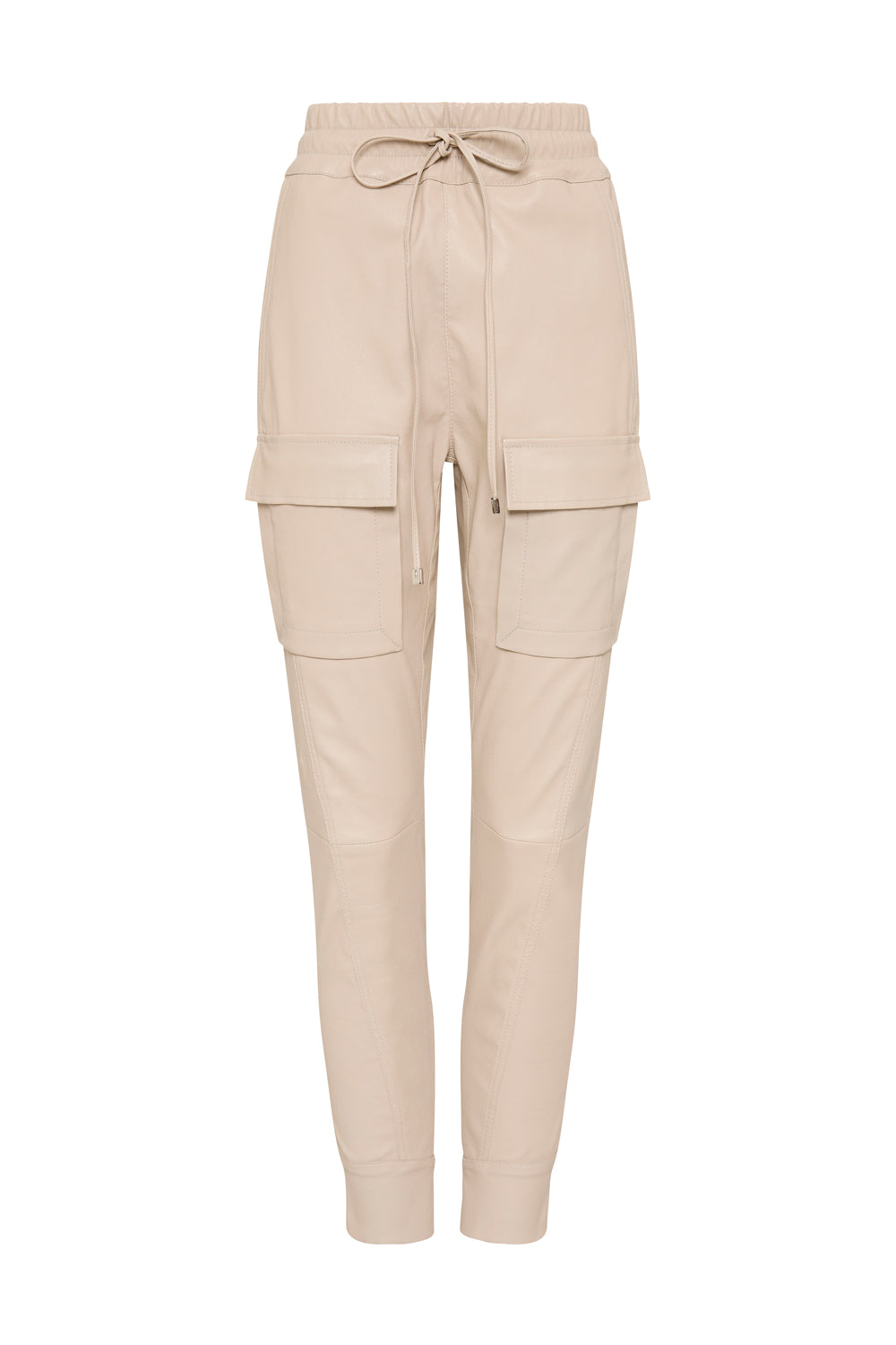 Open Season Stretch Leather Pant (Almond)