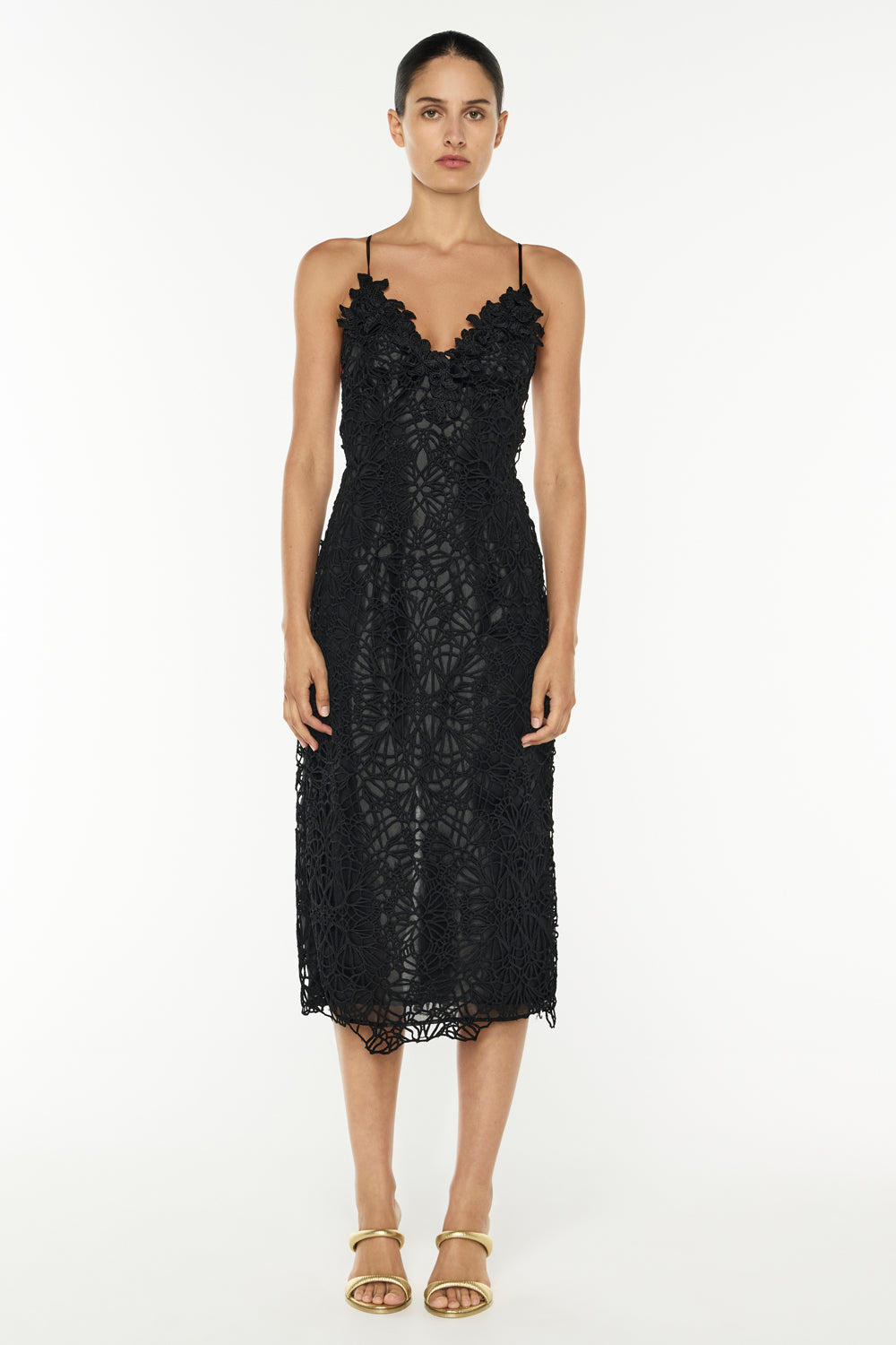 Image of Dresses. Productname: Tea Ceremony Midi Dress in Black colour by brand - Manning Cartell