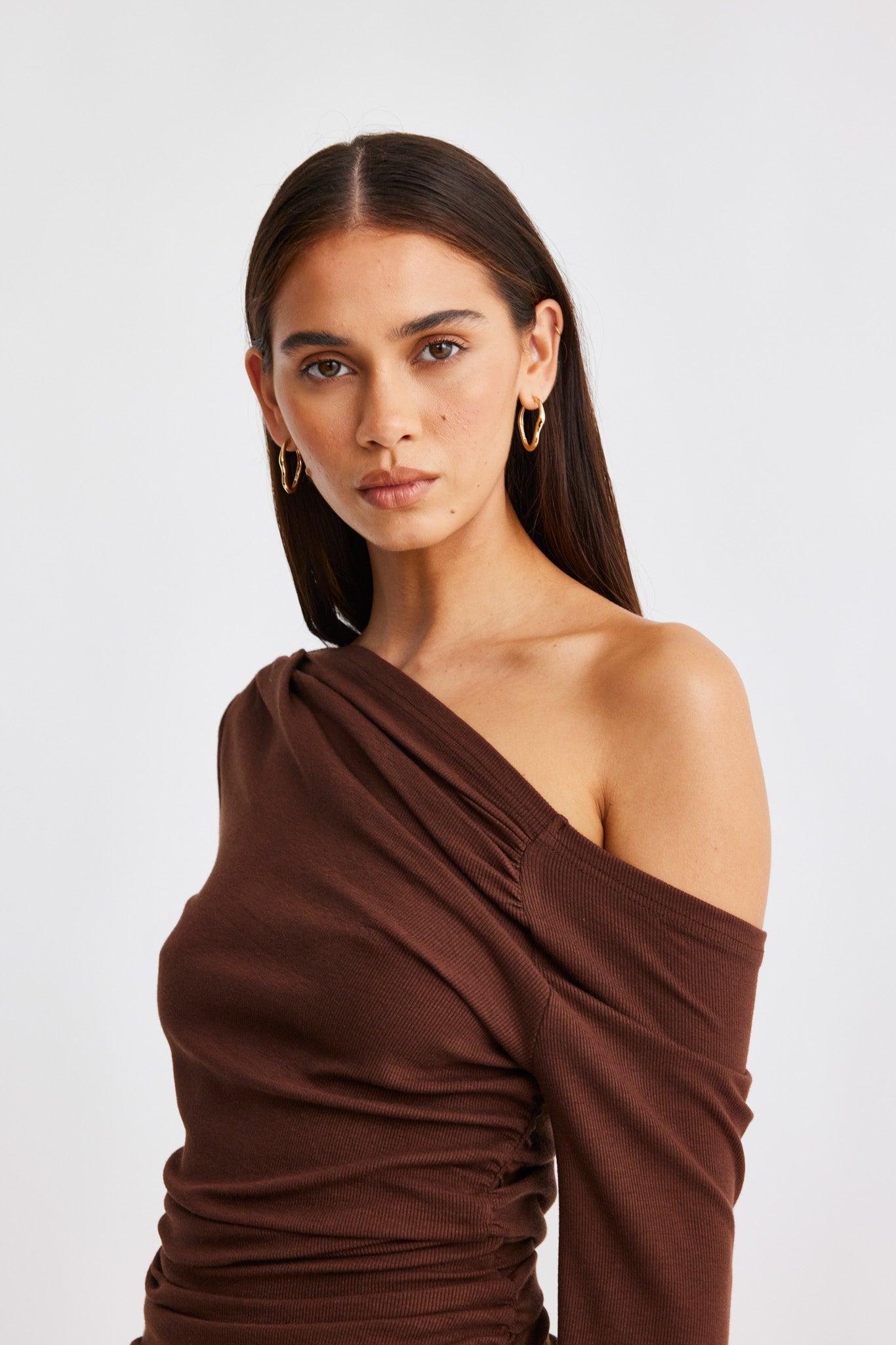 SNDYS REYNA MINI DRESS (Chocolate)