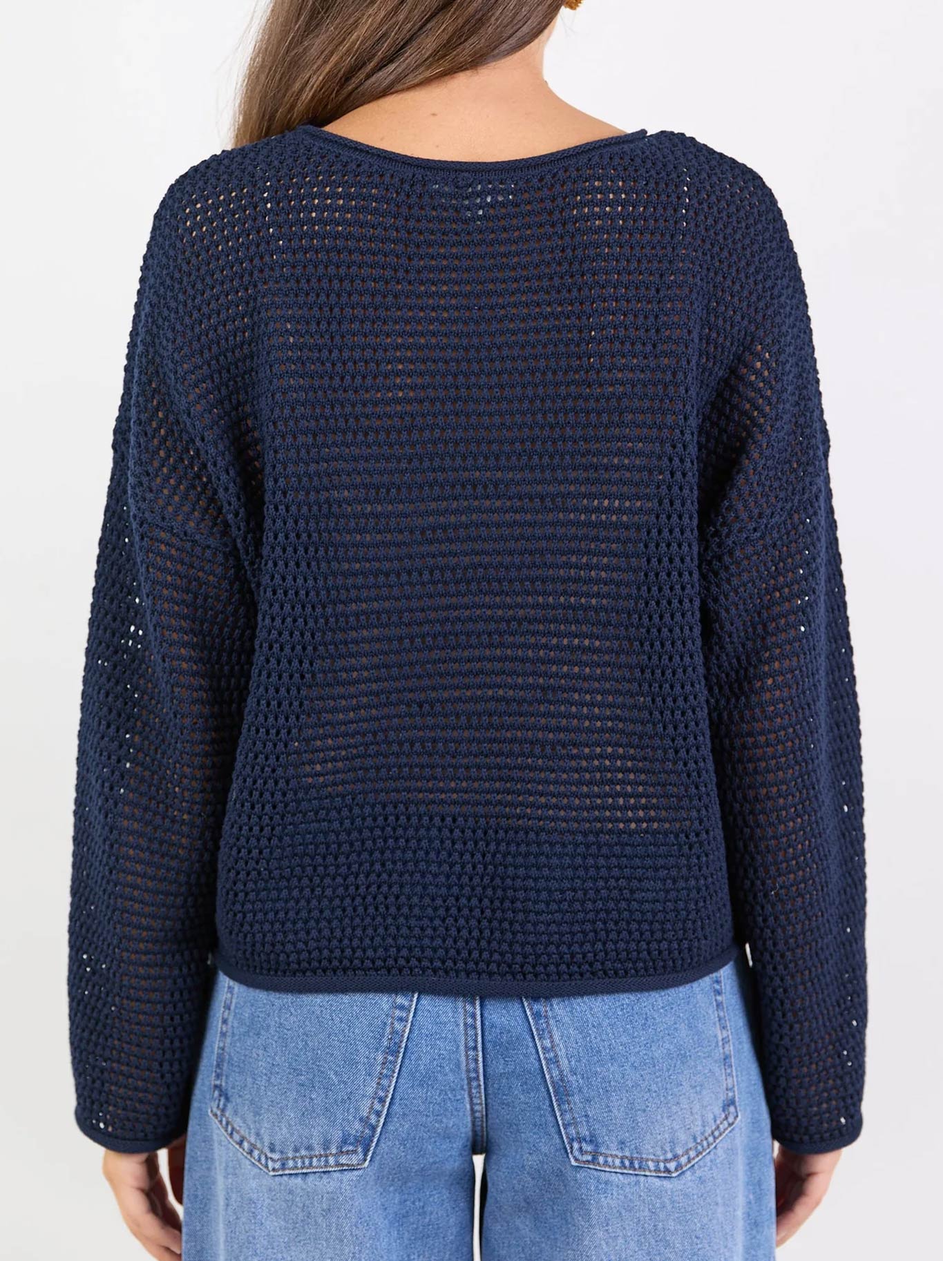 Re:Union The Label Dawn Crochet Jumper (Ink)