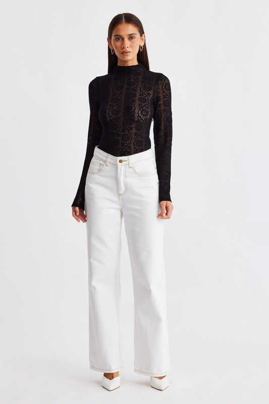 SNDYS RHEA LONG SLEEVE TOP (Black)