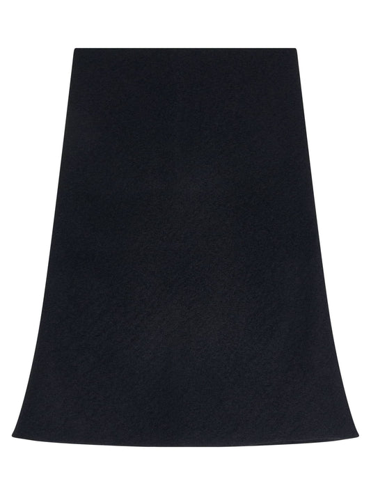 Image of a model wearing Tops. Productname: RICK OWENS Cowl in Black colour by brand - RICK OWENS