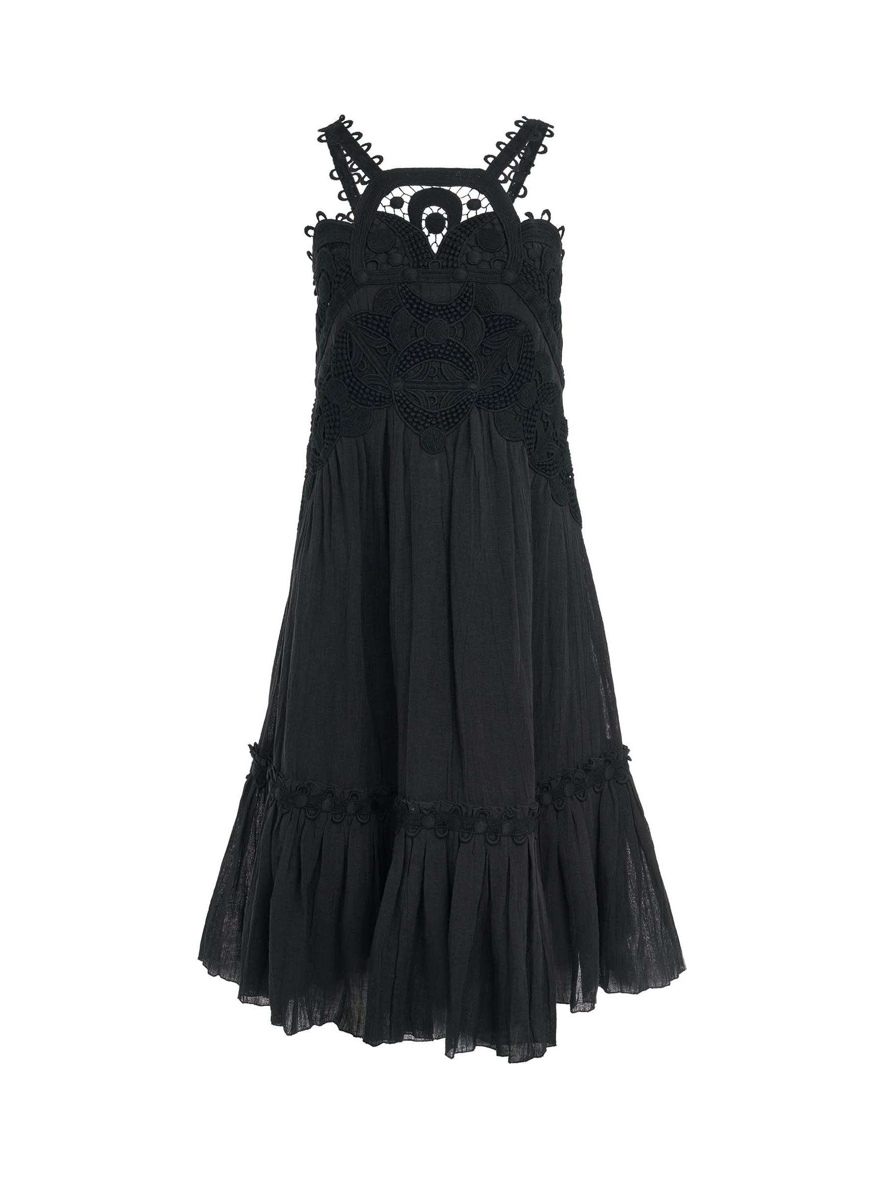 Image of a model wearing Dress. Productname: CHLOE Dress in Black colour by brand - CHLOE