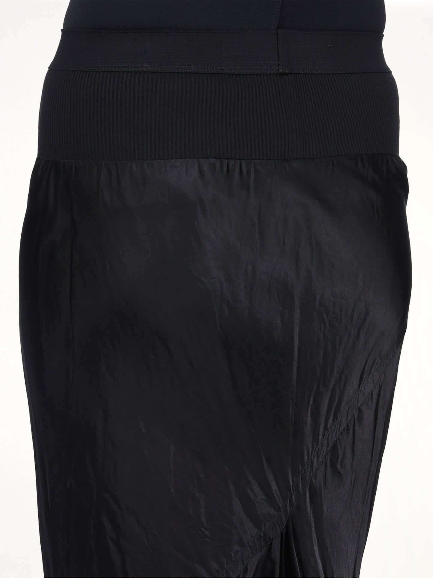 RICK OWENS Knee Bias Skirt (Black)