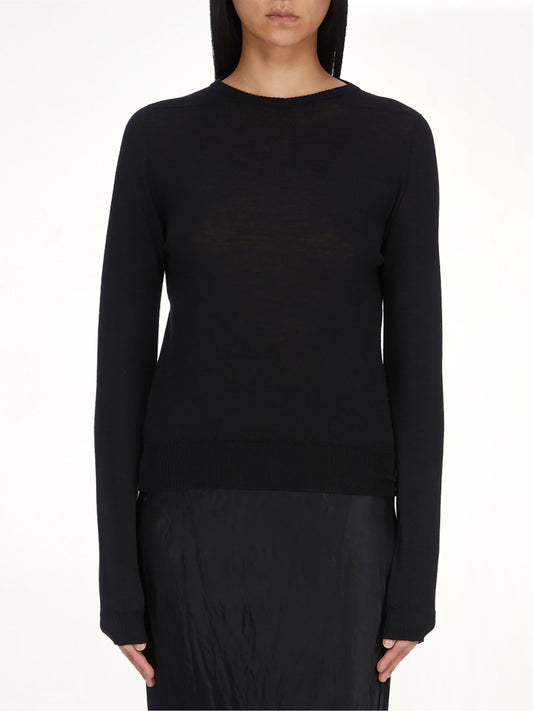 Image of a model wearing Outerwear. Product name - Biker Level in Black colour by brand - RICK OWENS