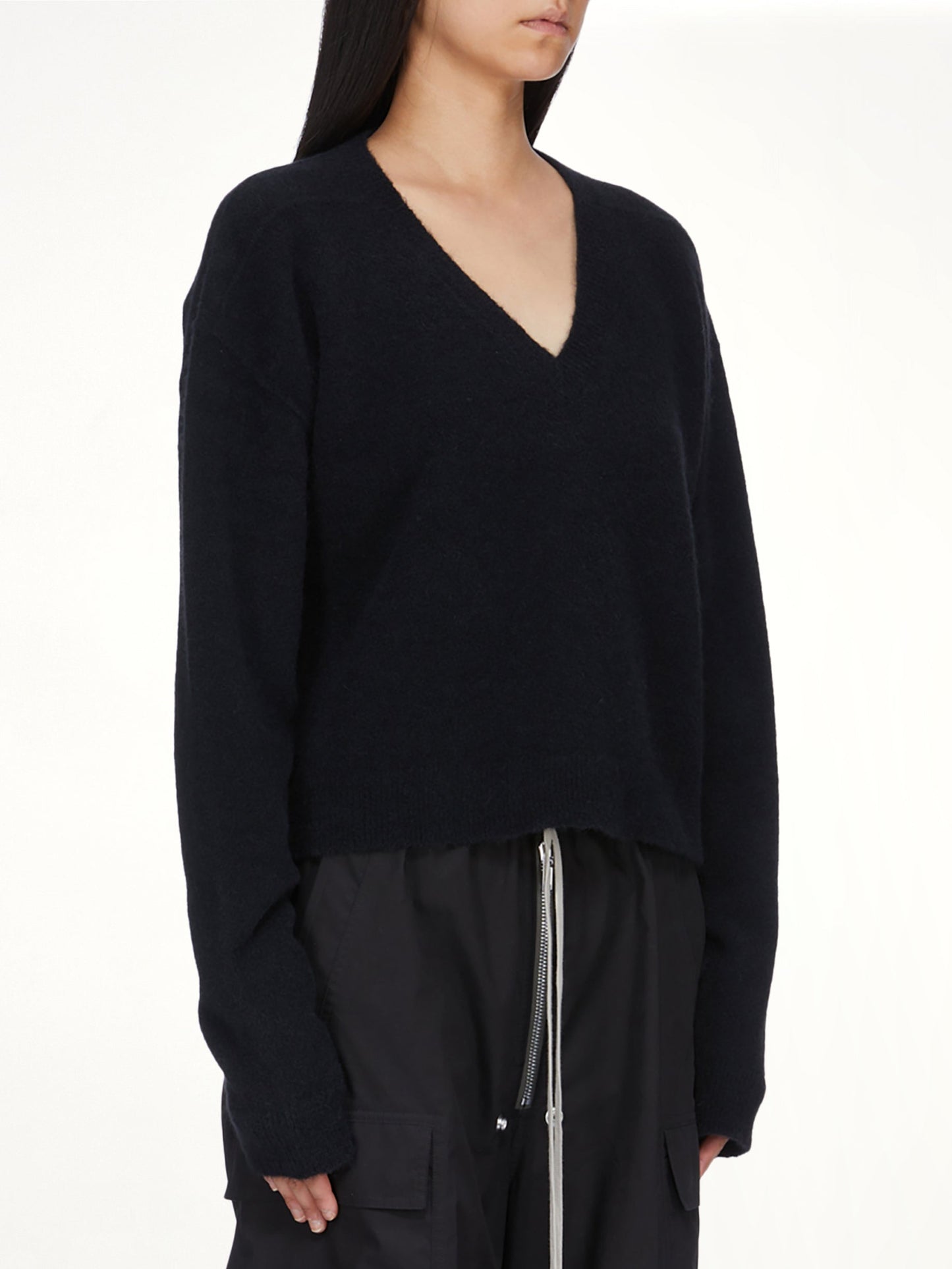 RICK OWENS Tommy V Neck (Black)