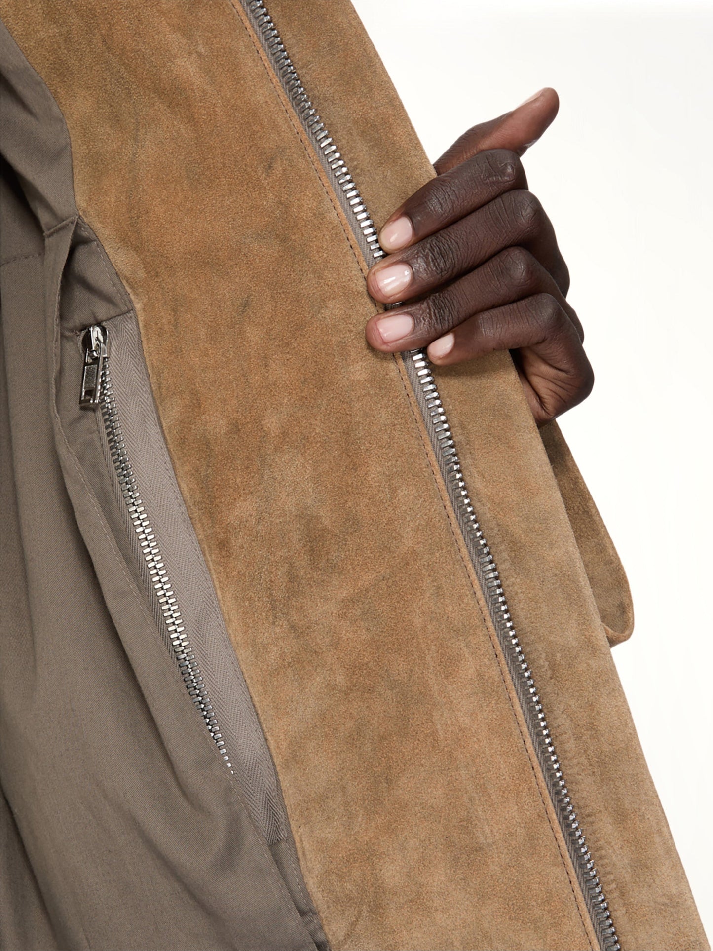 RICK OWENS Heizer Mac Jacket (Brown)