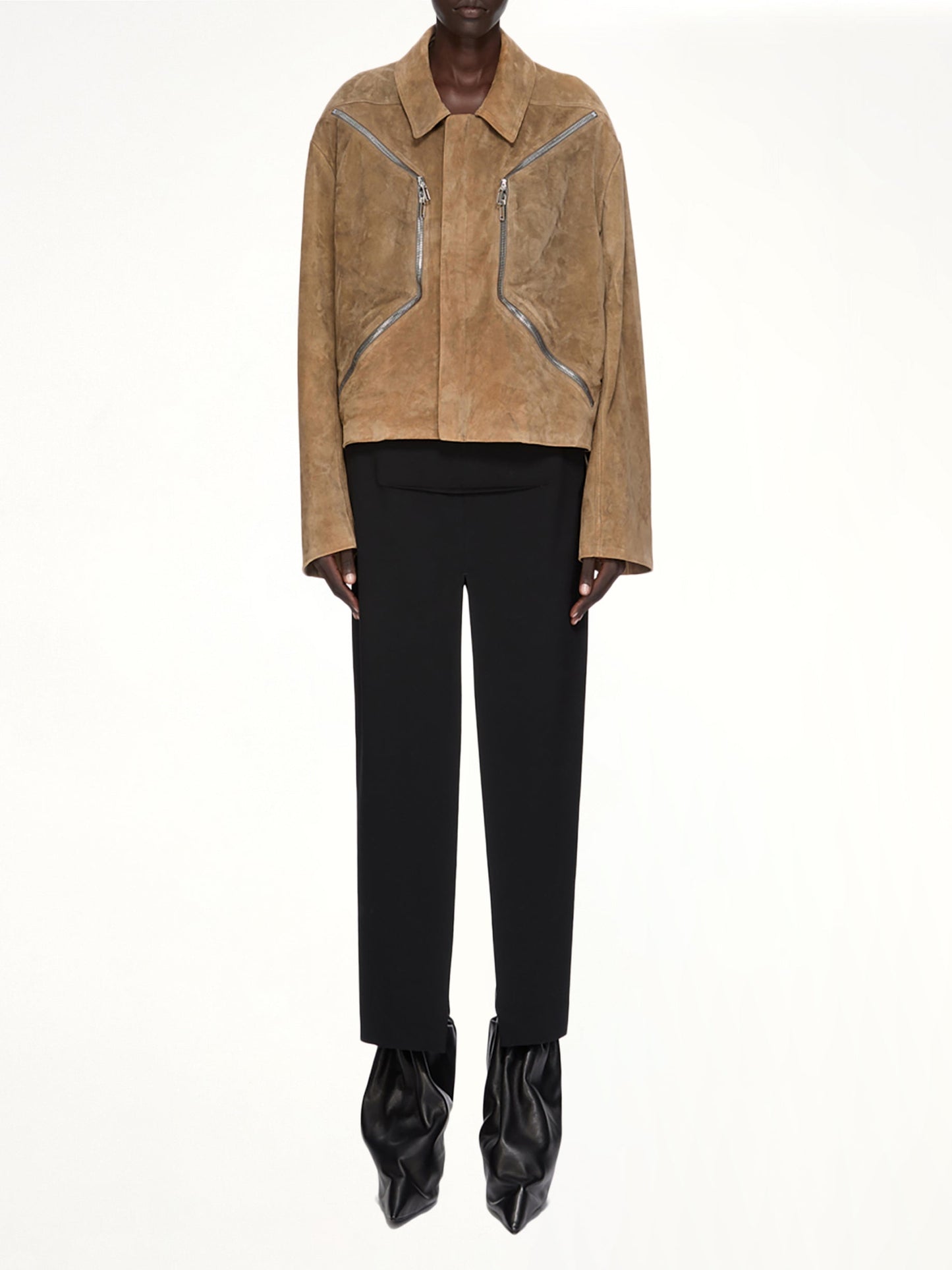 RICK OWENS Heizer Mac Jacket (Brown)