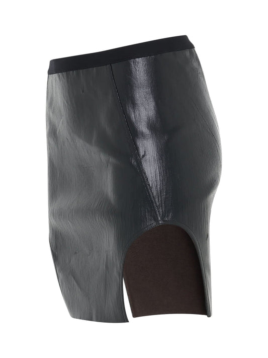 RICK OWENS Diana Mini Denim Skirt (Black)