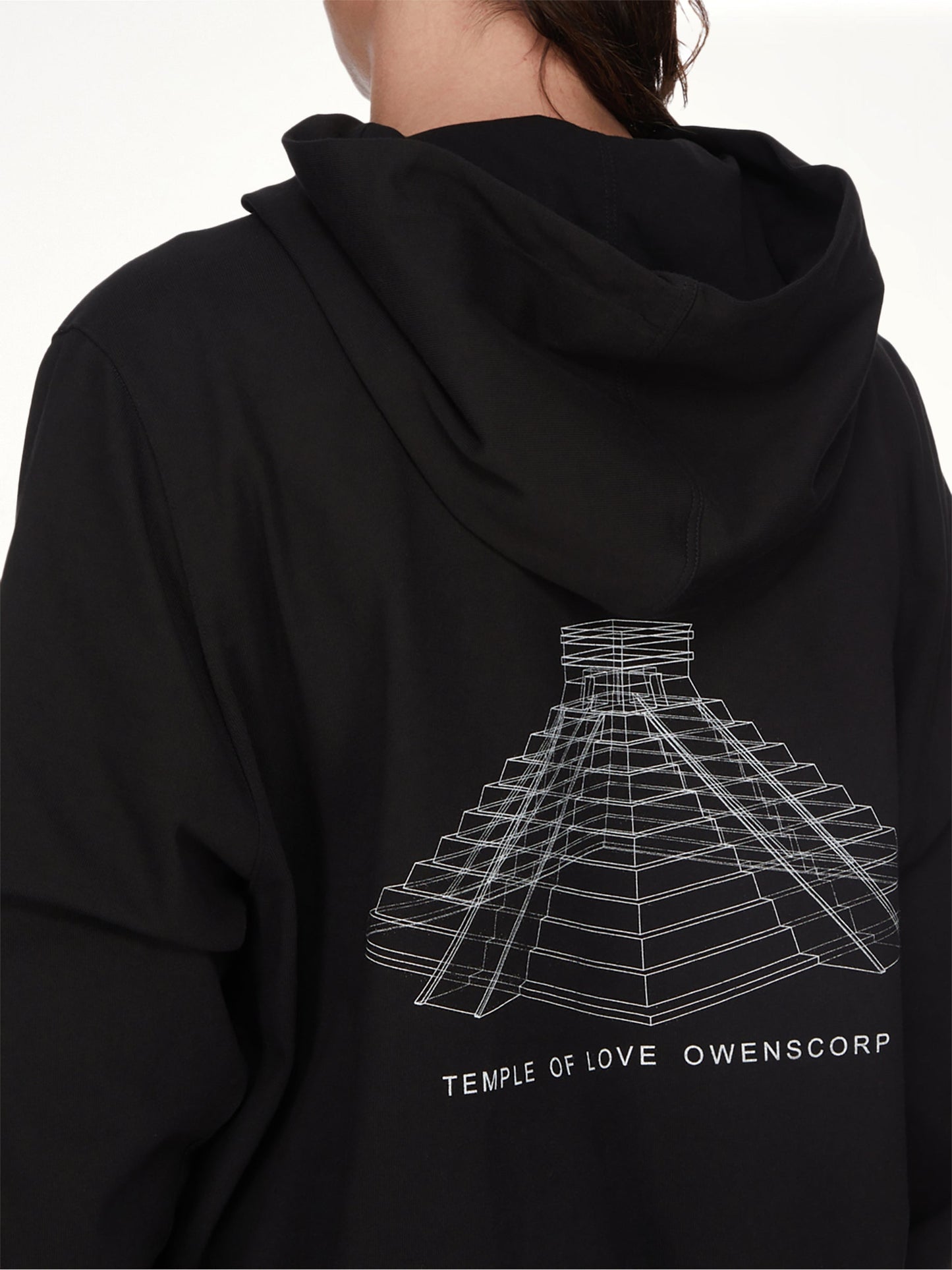 RICK OWENS Pullover Hoodie (Black)