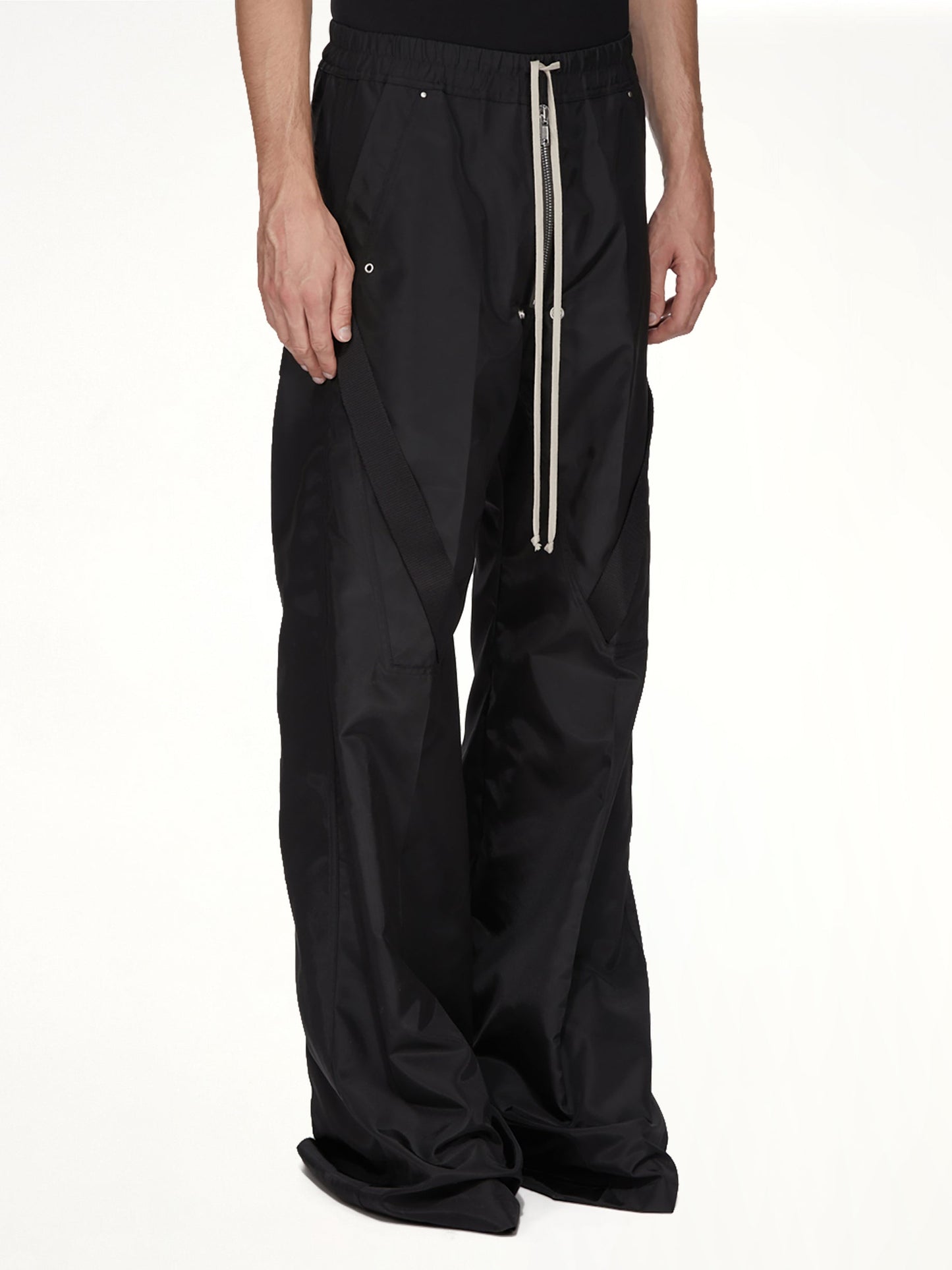 RICK OWENS Strapped Wide Bela Pants (Black)