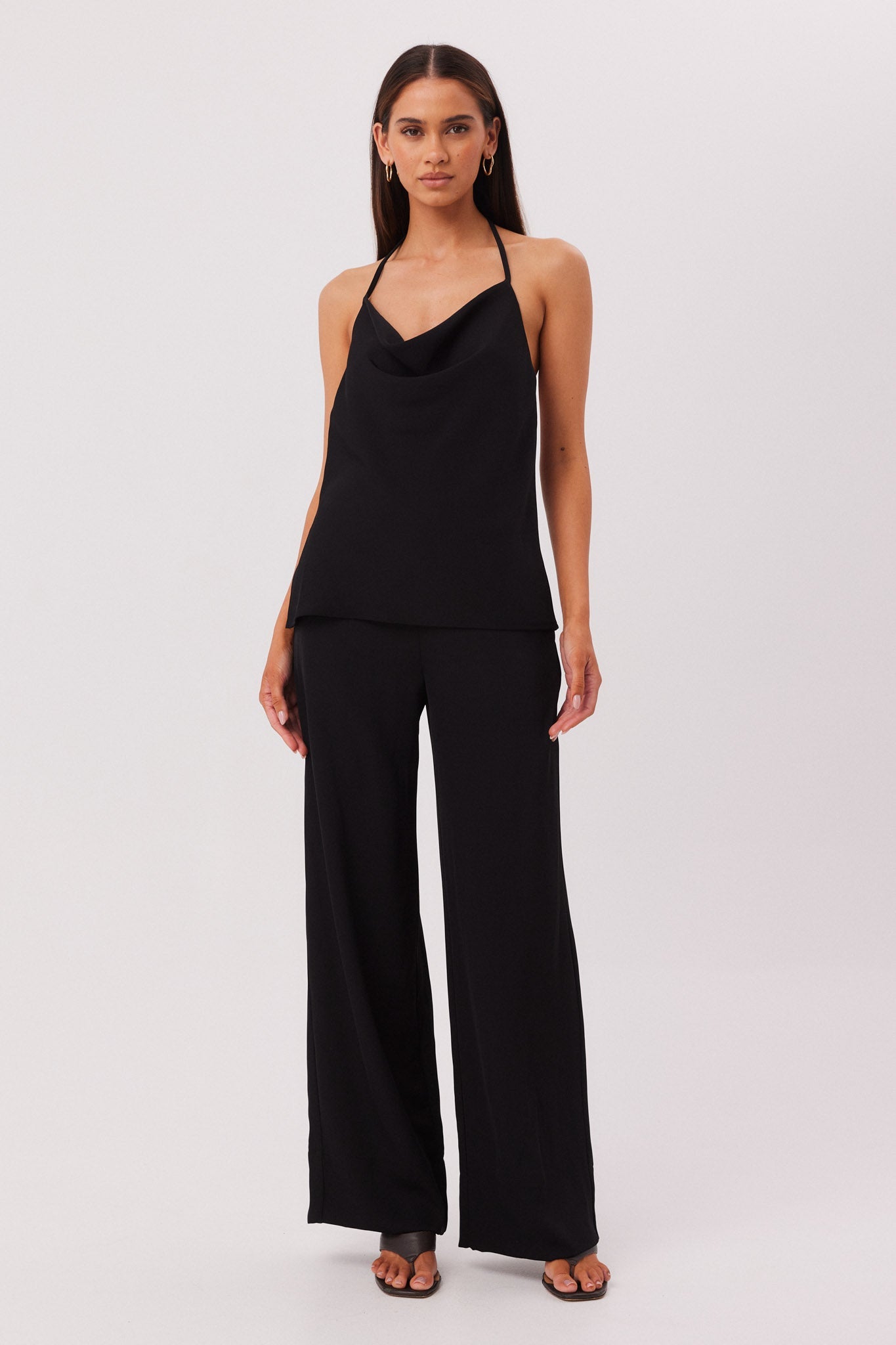 SNDYS RUE COWL TOP (Black)